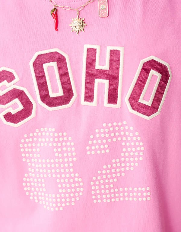 Soho Artwork T-shirt Roze SHOEBY GIRLS
