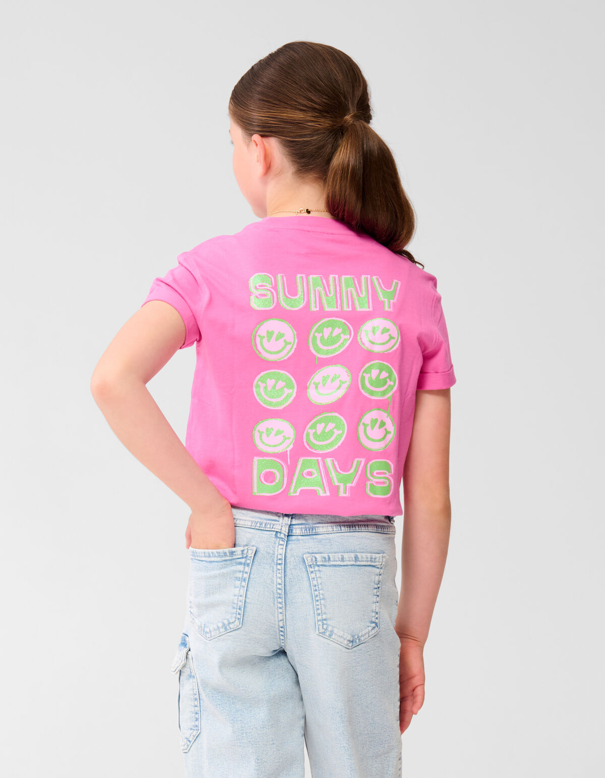 Sunny Artwork T-shirt Roze SHOEBY GIRLS