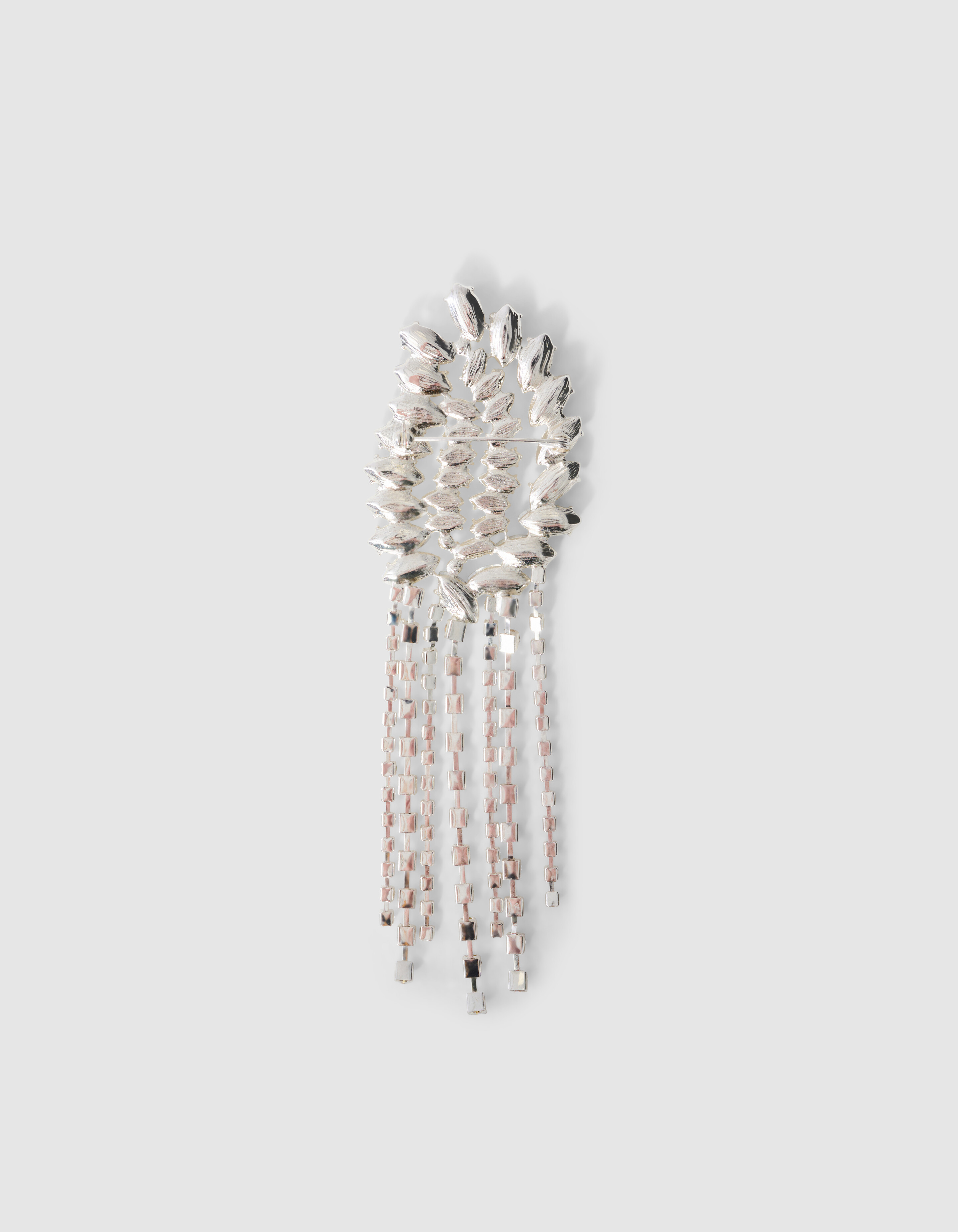 Strass Broche Oorbellen Zilver SHOEBY ACCESSOIRES