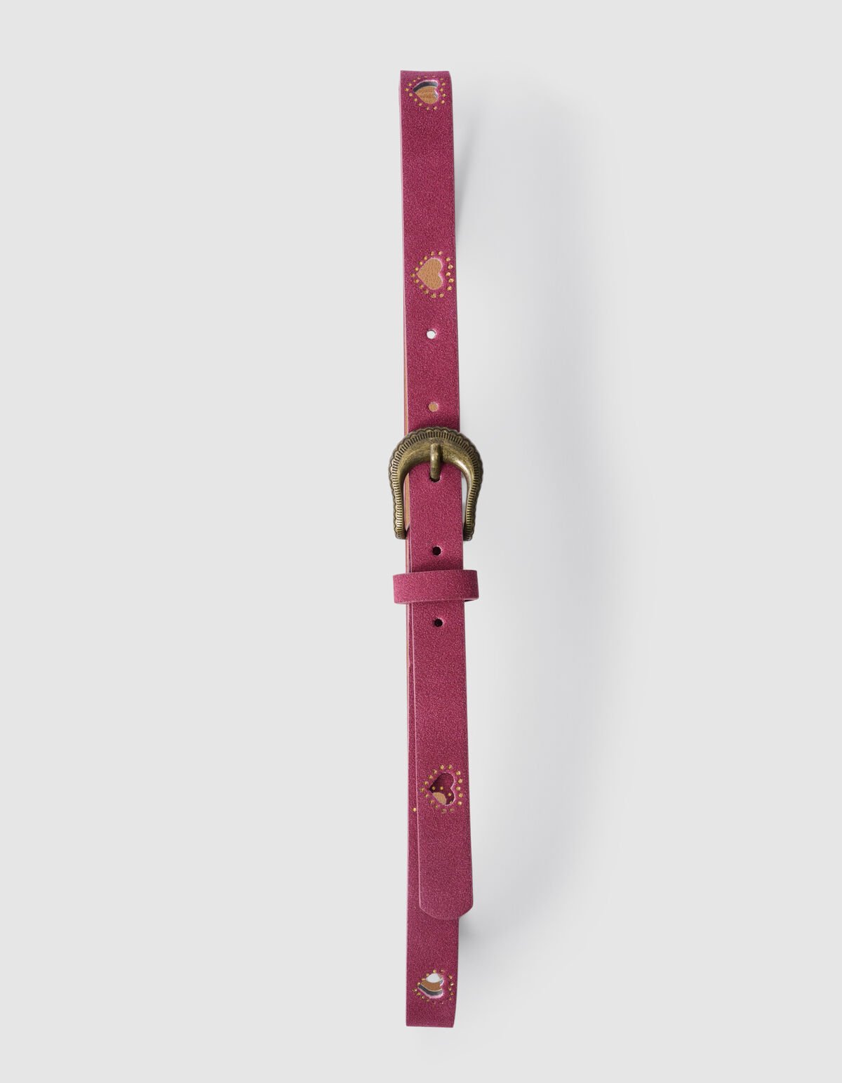 Heart Riem Donkerrood SHOEBY ACCESSOIRES