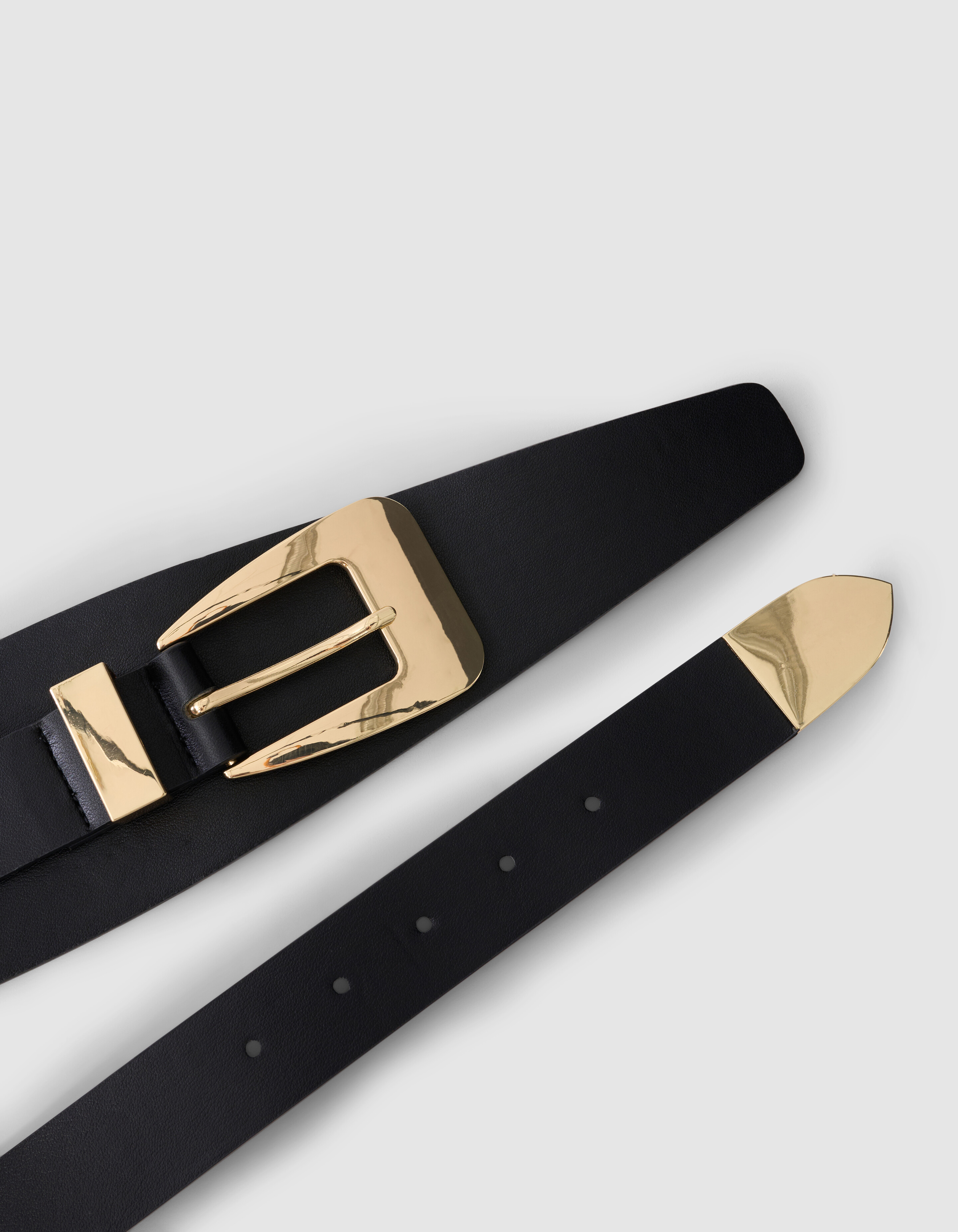 Waist Riem Zwart/Goud SHOEBY ACCESSOIRES