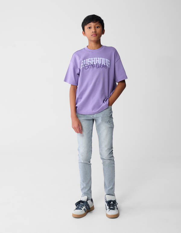 Rush Hour Artwork T-shirt Paars SHOEBY BOYS