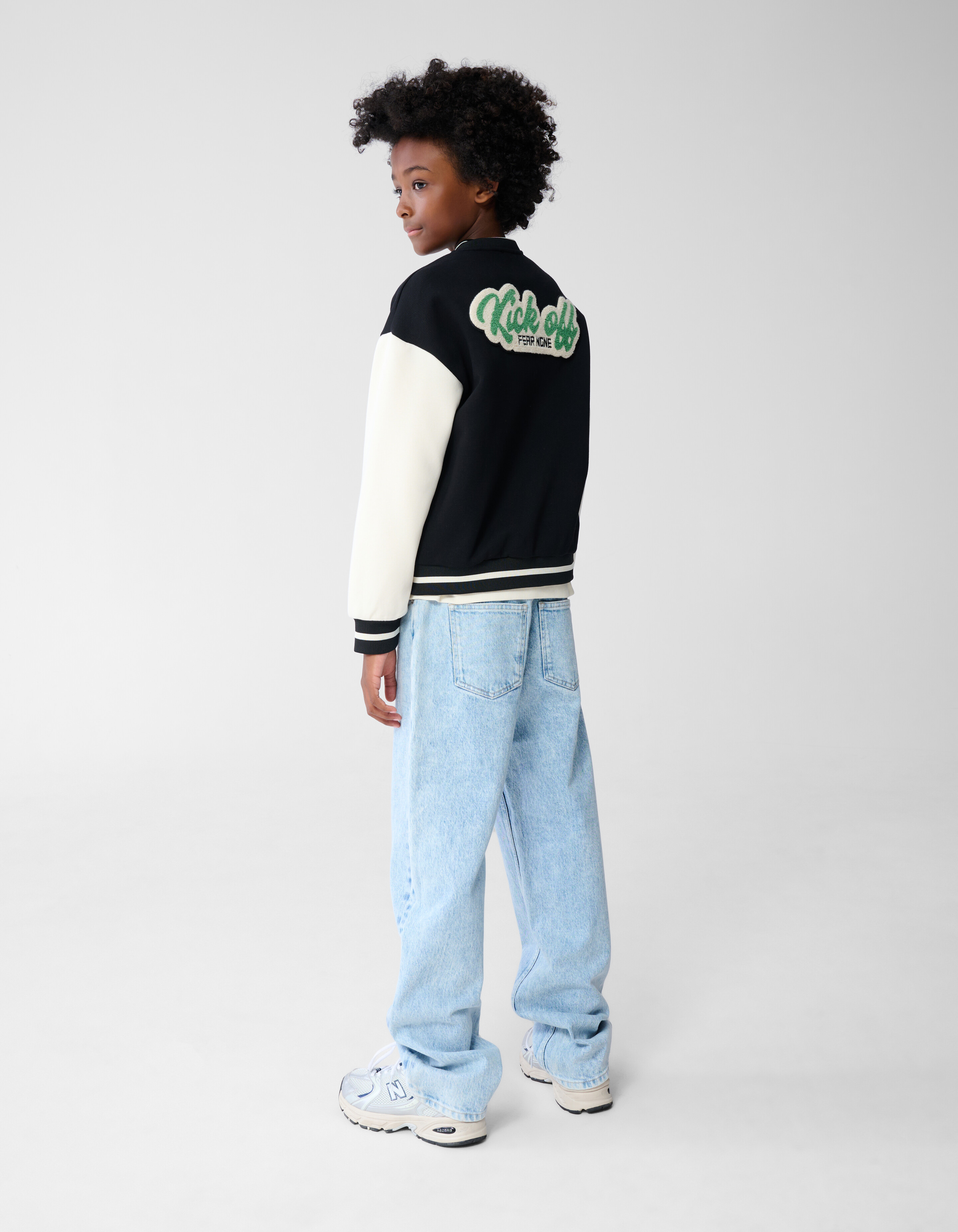 Kick Off Artwork Bomber Zwart/Wit SHOEBY BOYS