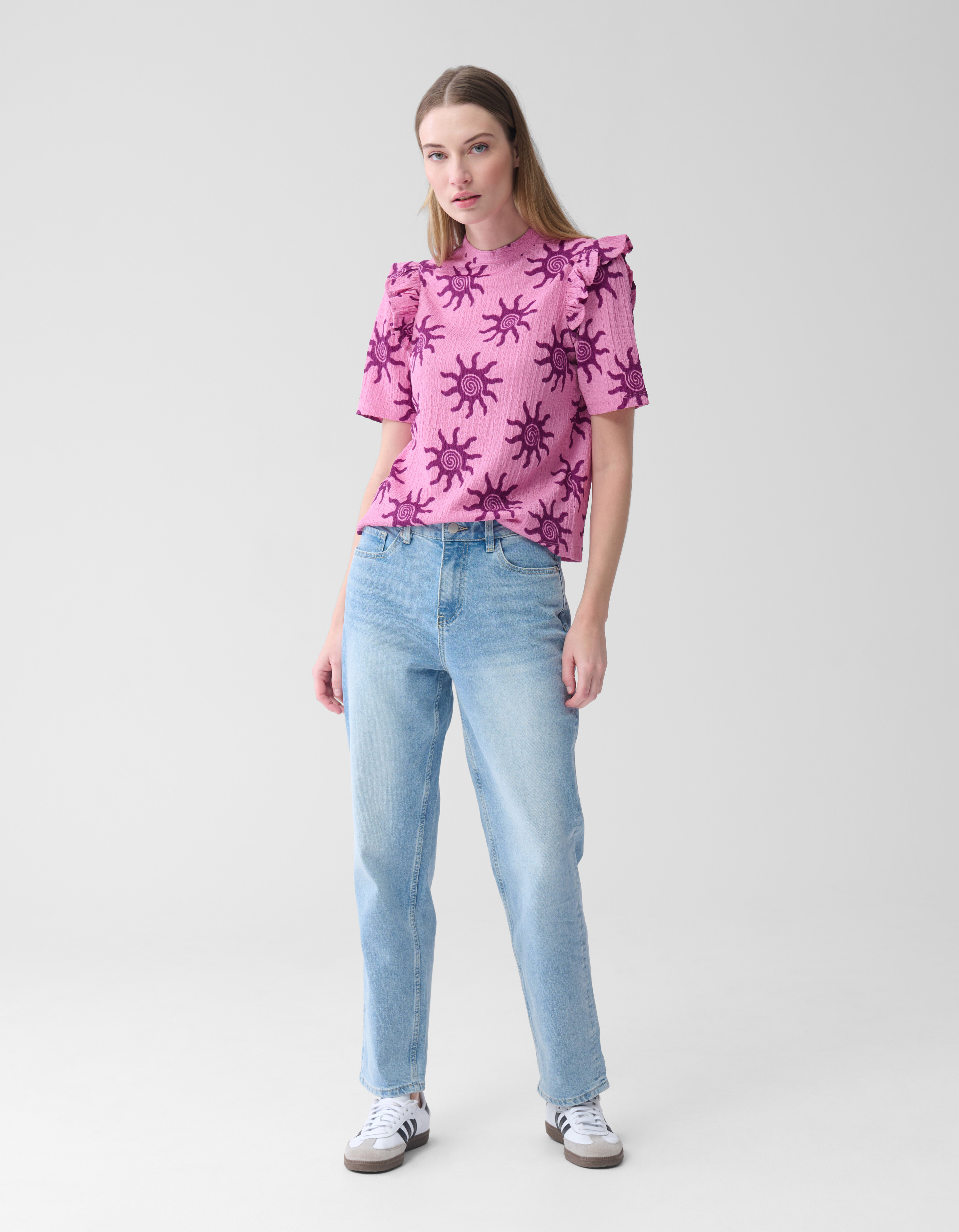 Tapered Fit Jeans Blauw SHOEBY WOMEN