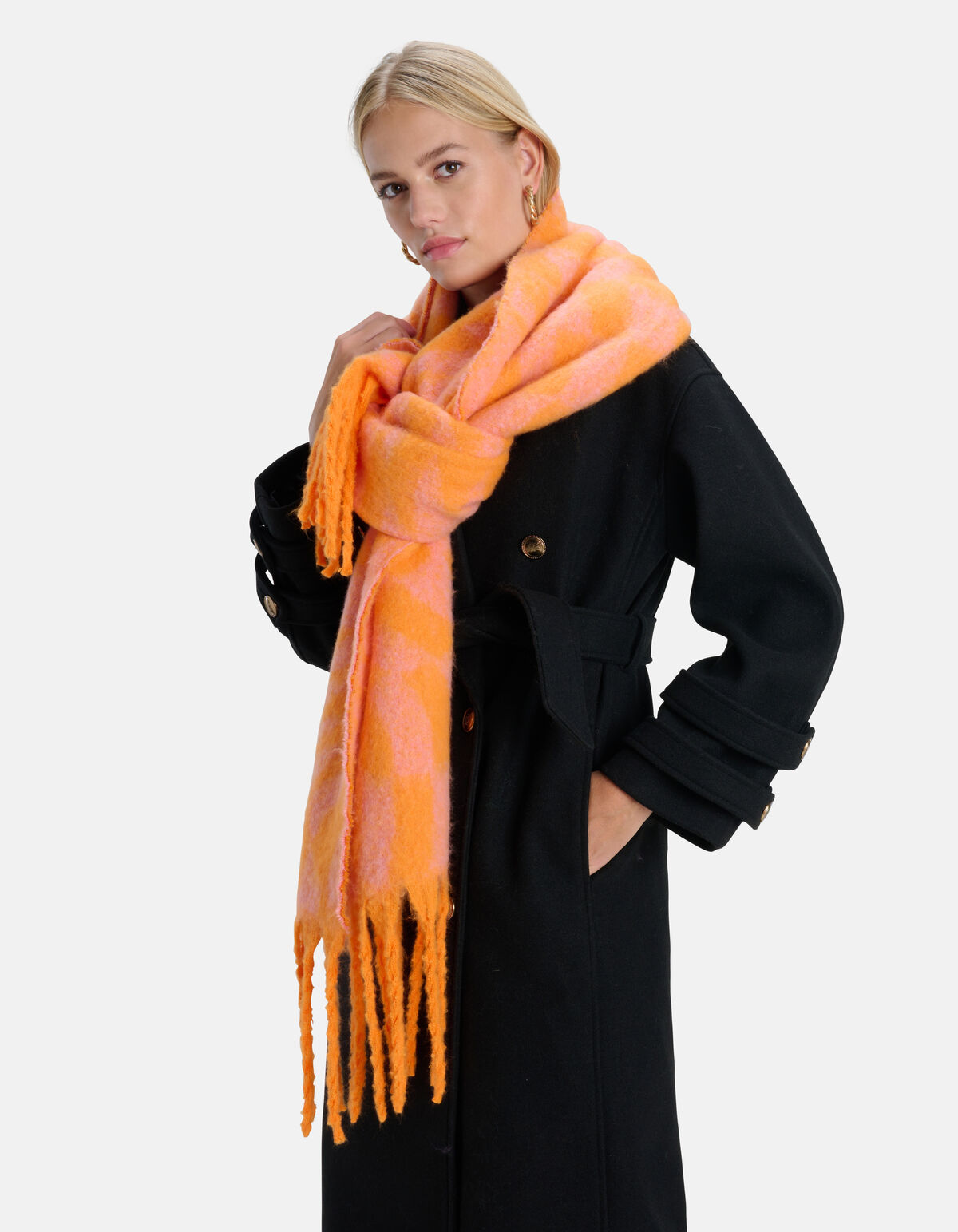 Two Tone Sjaal Oranje SHOEBY ACCESSOIRES
