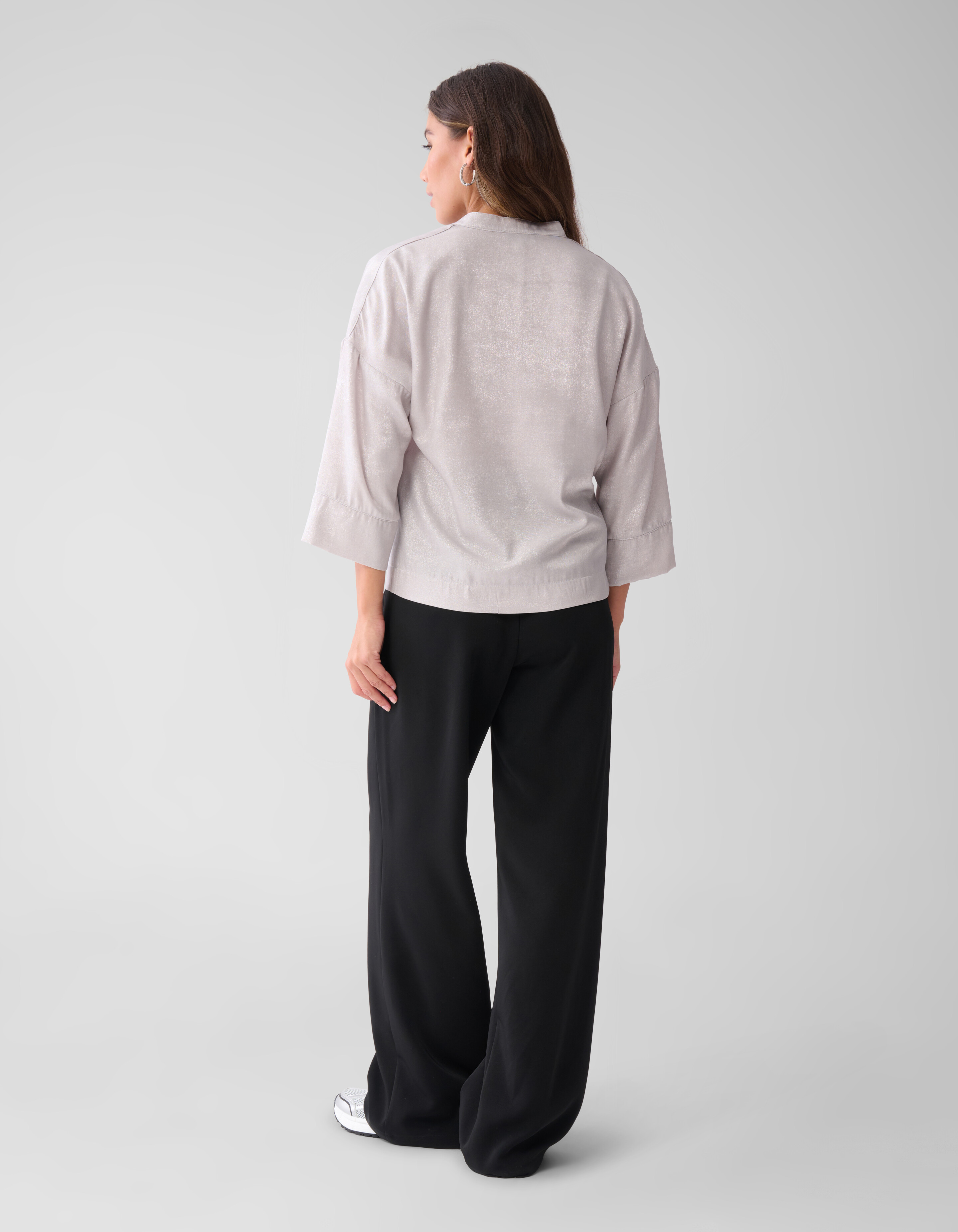 Shine Wide Blouse Zilver SHOEBY WOMEN