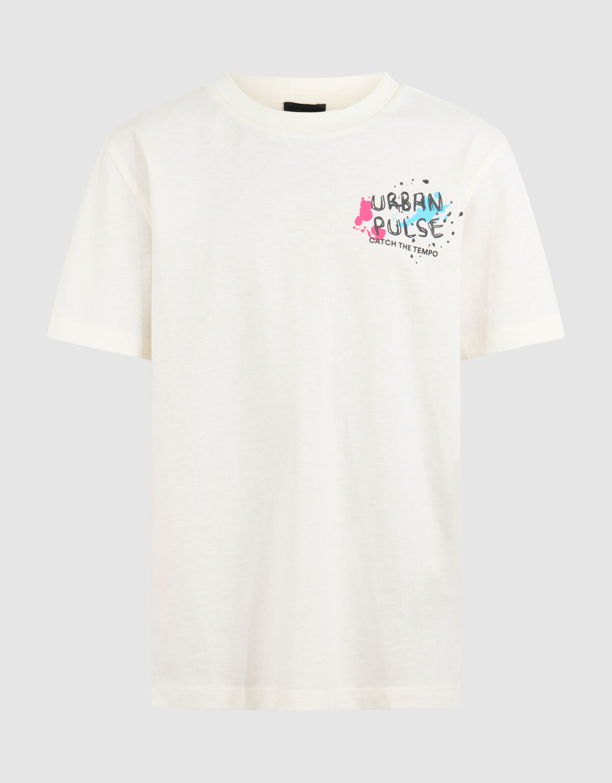 Urban Artwork T-shirt Gebroken Wit SHOEBY BOYS