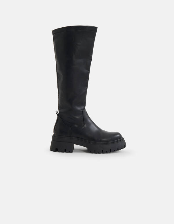 Chunky Stretch Laarzen Zwart SHOEBY SHOES