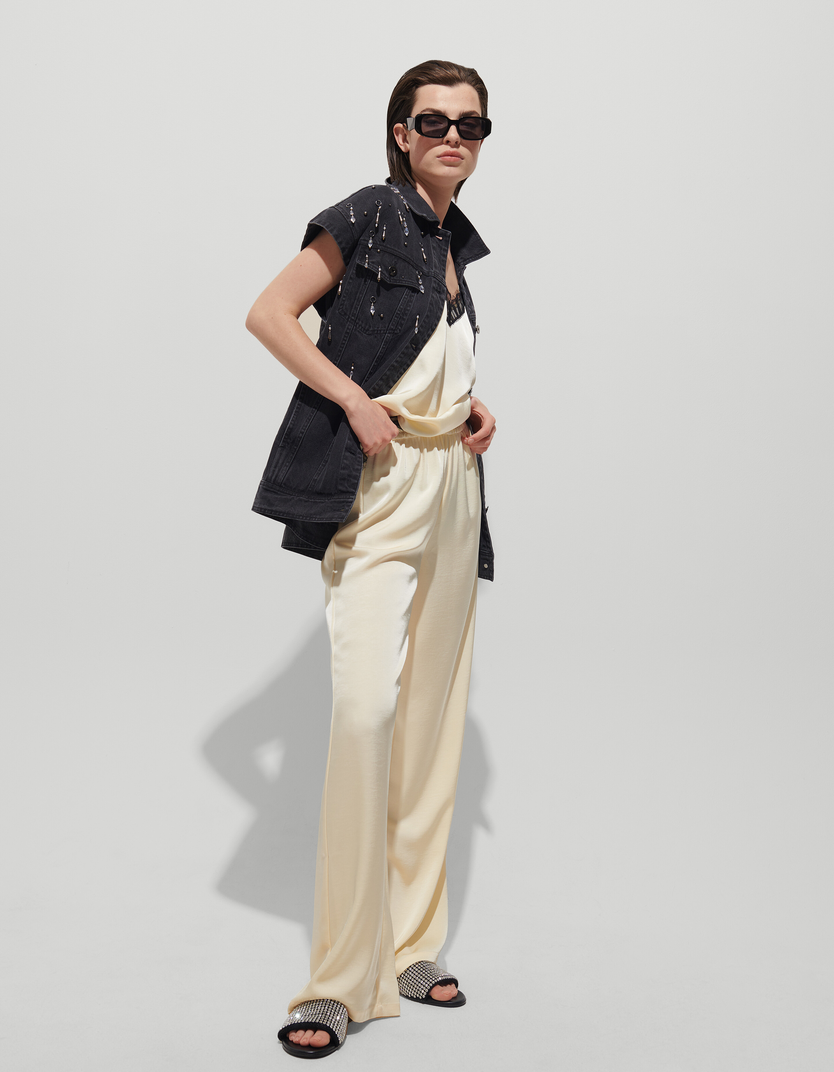 Rocky Denim Gilet Grijs SHOEBY WOMEN