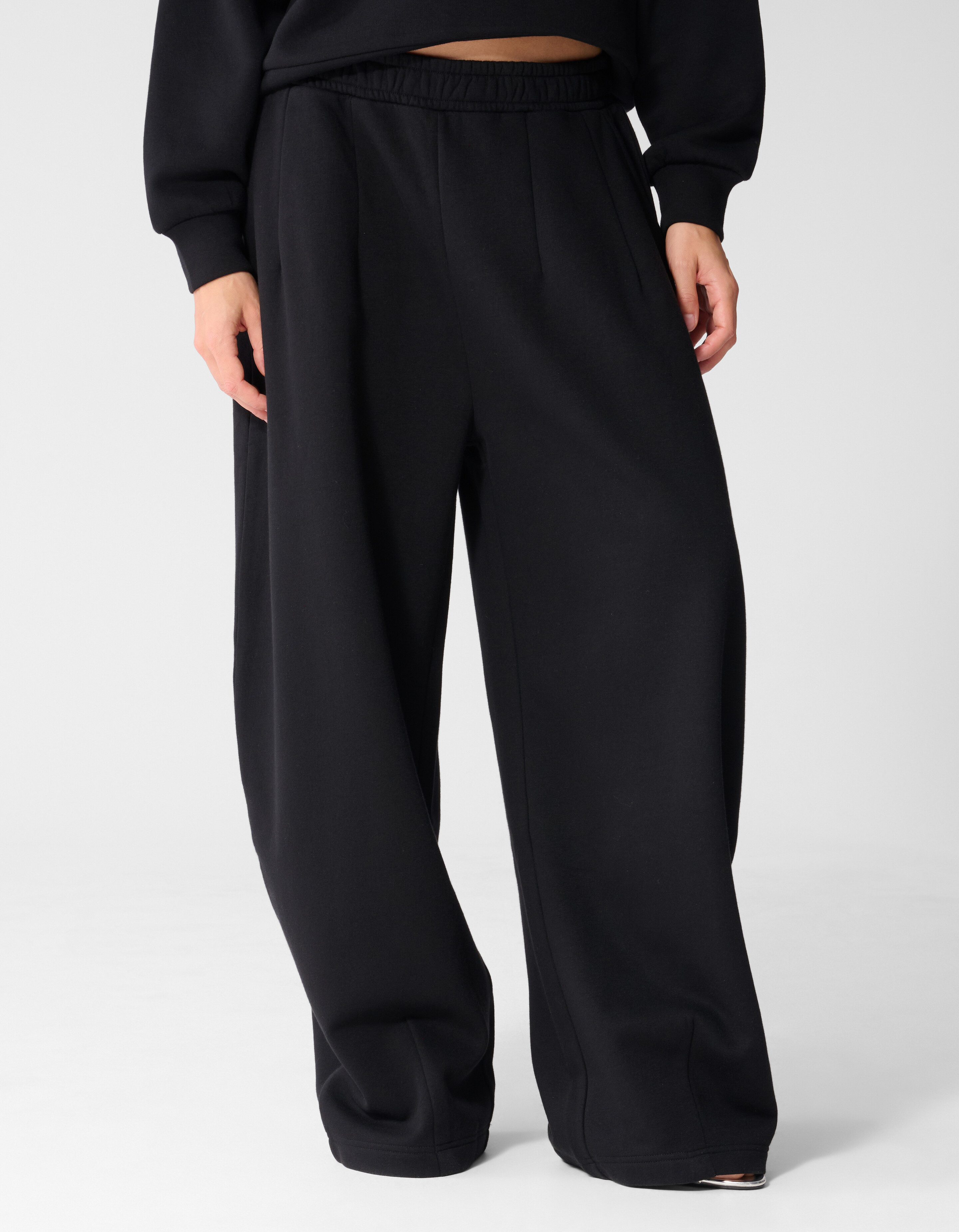Loose Fit Sweat Broek Zwart SHOEBY WOMEN