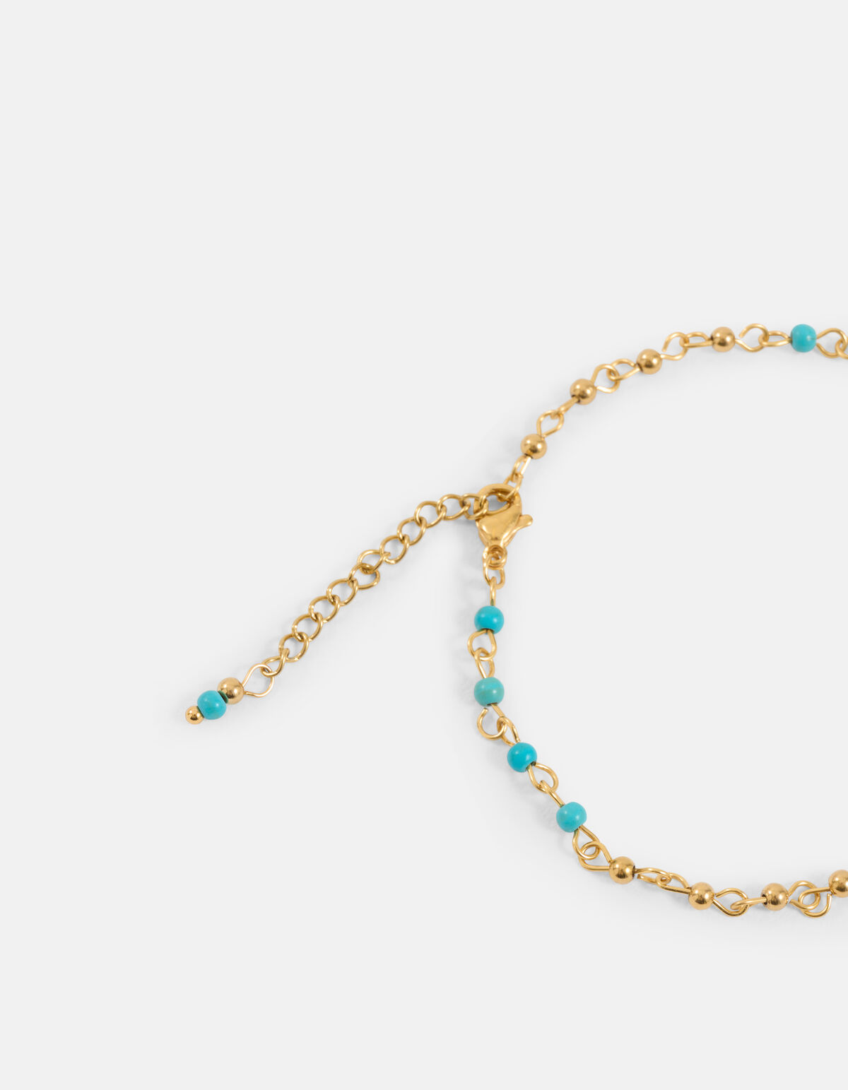 Beaded Enkelband Blauw SHOEBY ACCESSOIRES