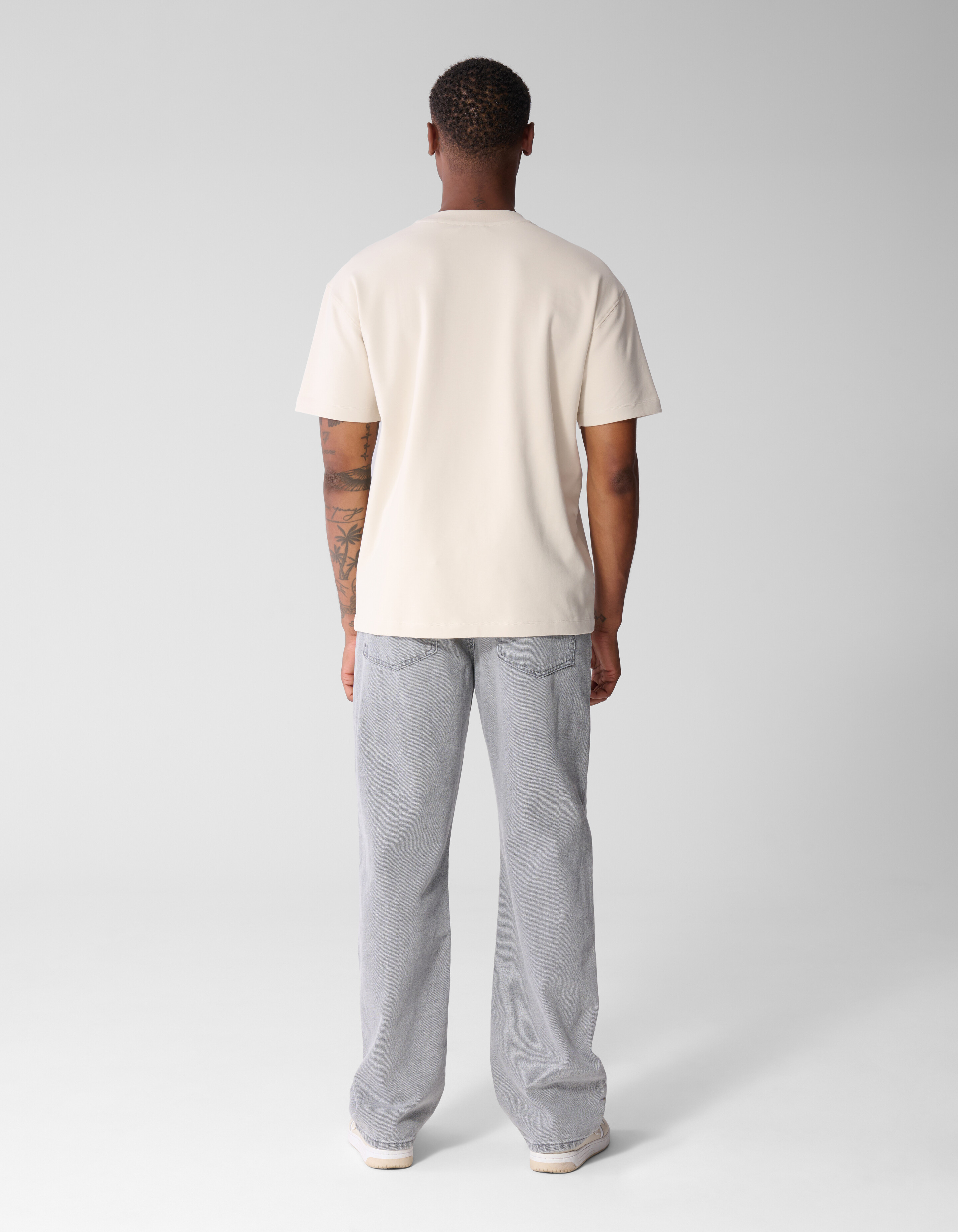 Basis Label T-shirt Zand SHOEBY MEN