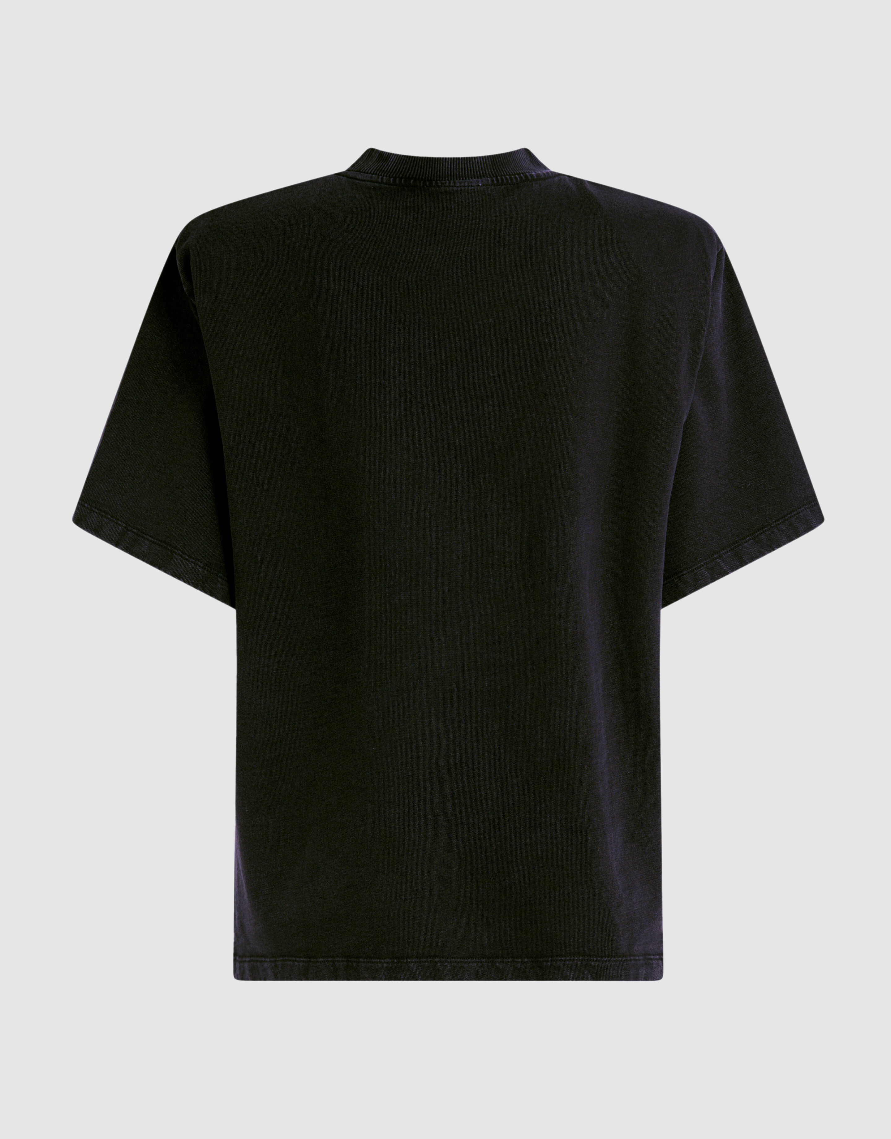 Padded Washed Sweat T-shirt Donkergrijs SHOEBY WOMEN