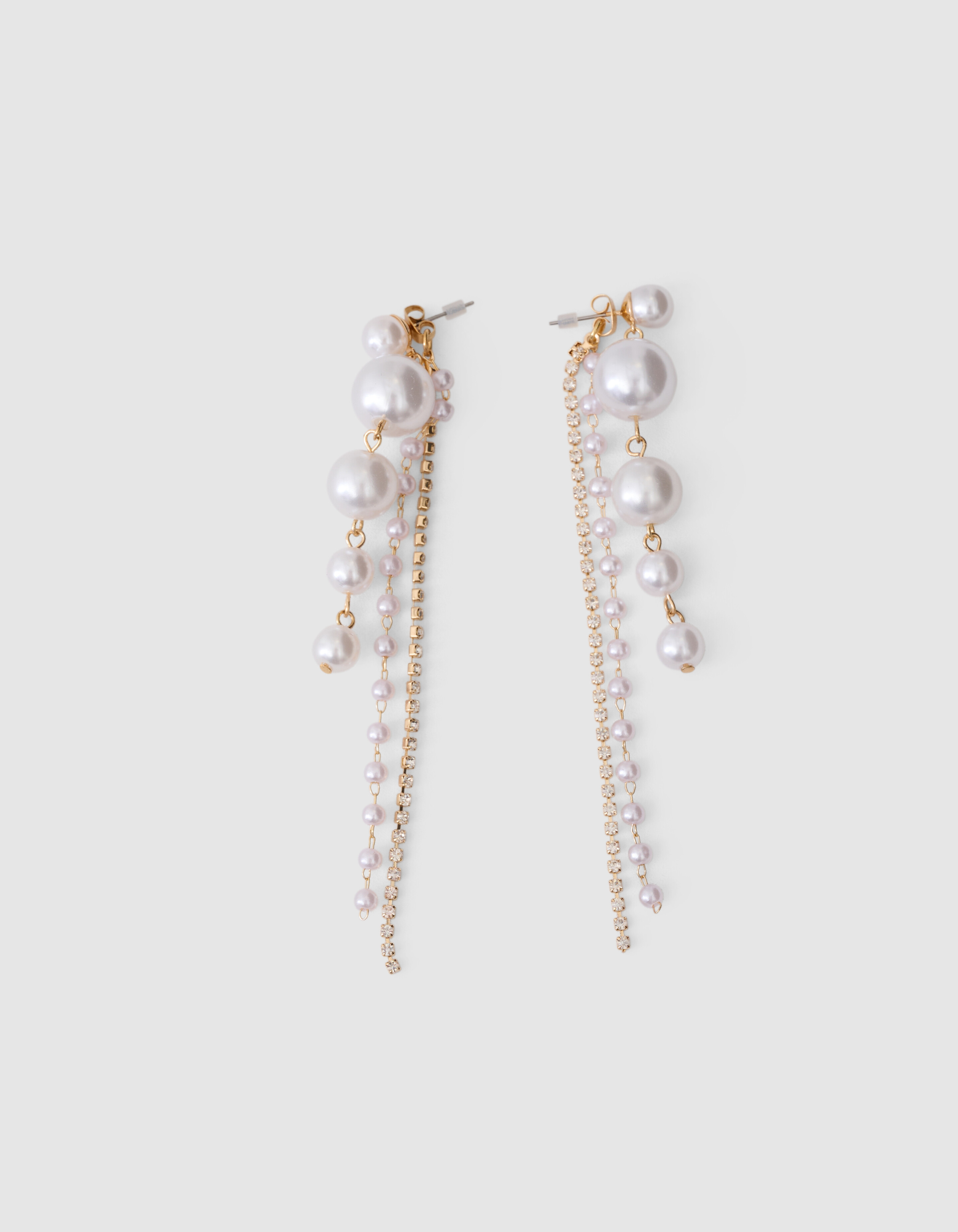 Parel Strass Oorbellen Goud SHOEBY ACCESSOIRES