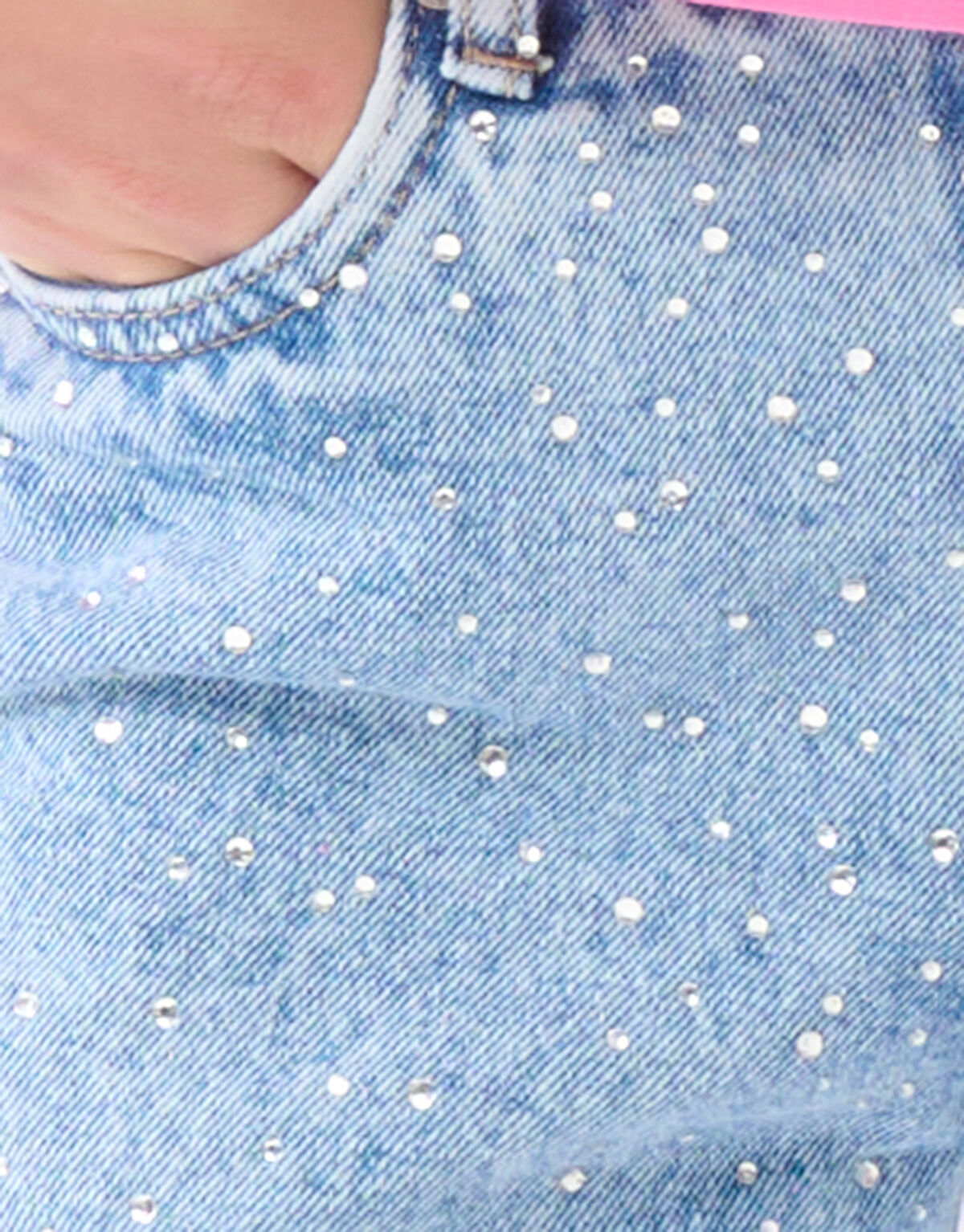 Strass Wide Leg Jeans Mediumstone SHOEBY GIRLS