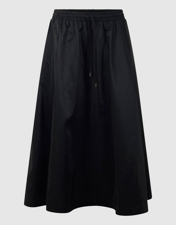 Wide Sporty Maxi Rok Zwart SHOEBY WOMEN