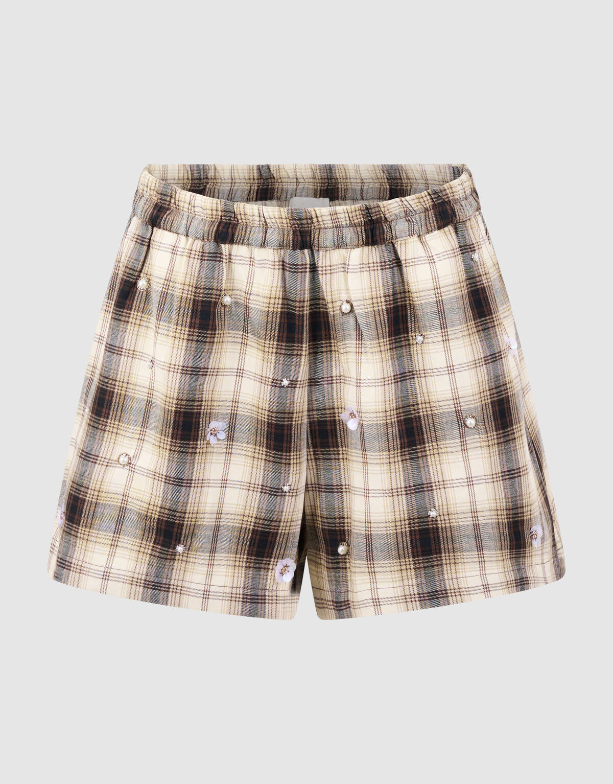 Ruiten Beaded Short Bruin SHOEBY WOMEN