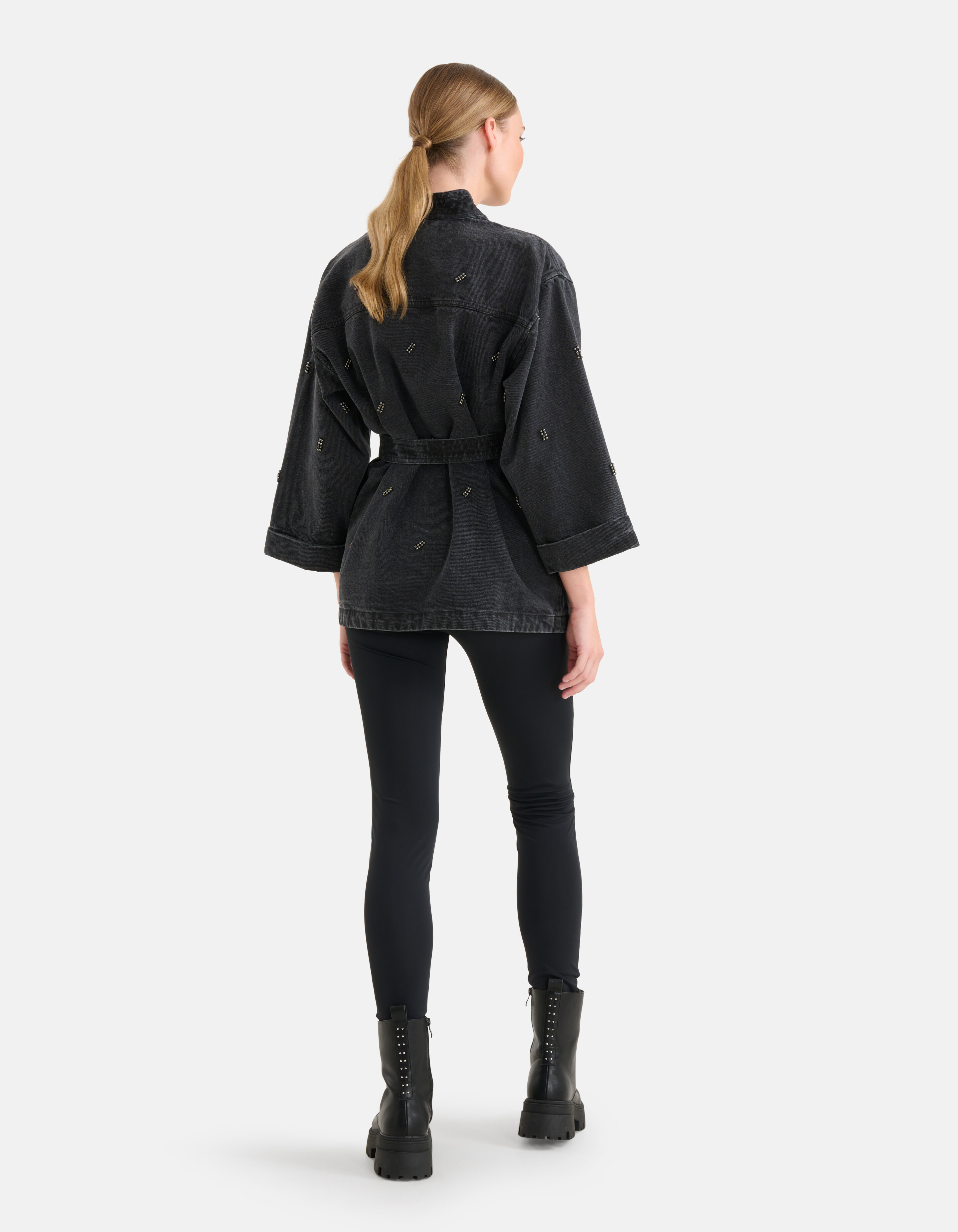 Washed Denim Kimono By Mieke SHOEBY WOMEN