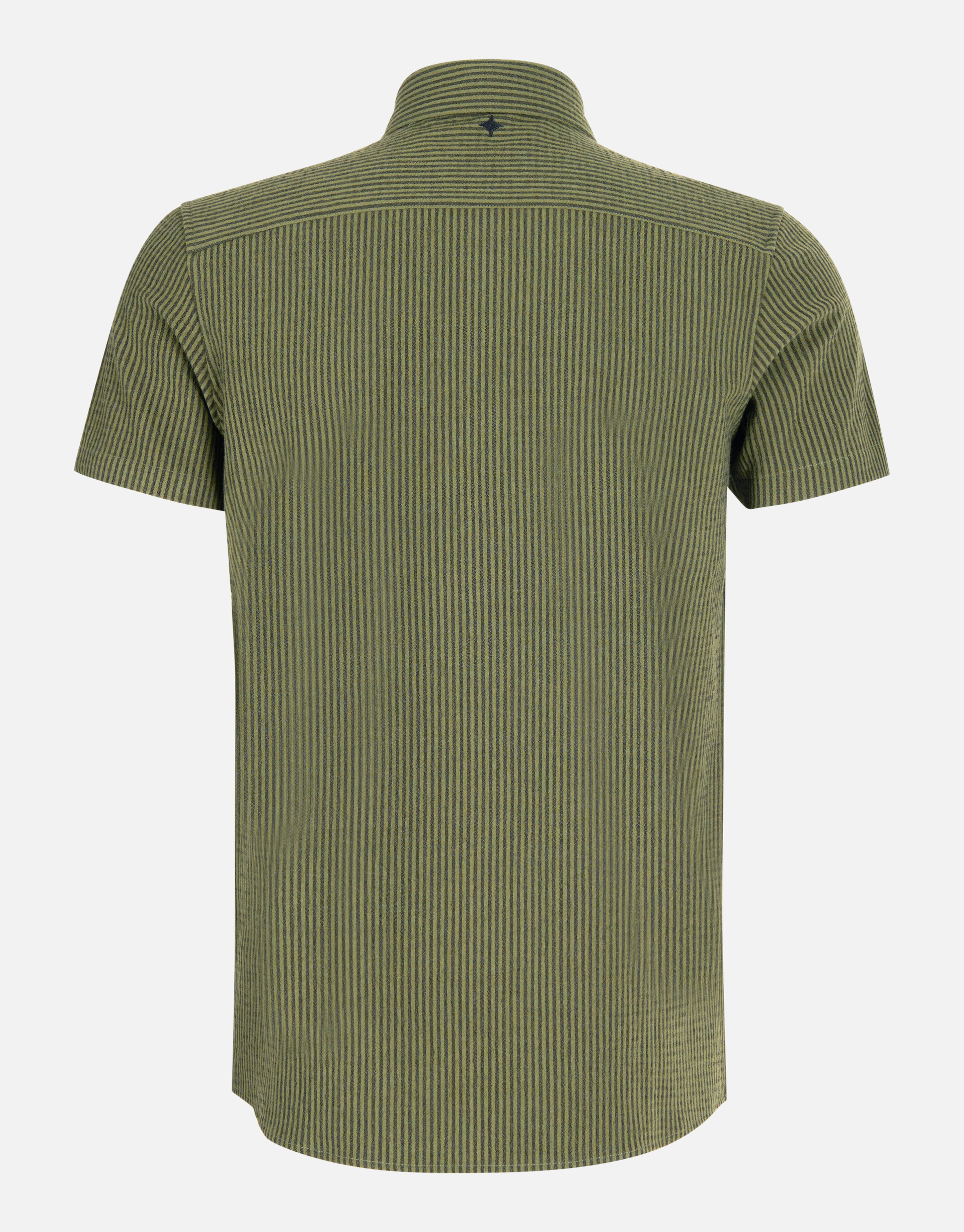 Gestreepte Seersucker Overhemd Groen SHOEBY MEN