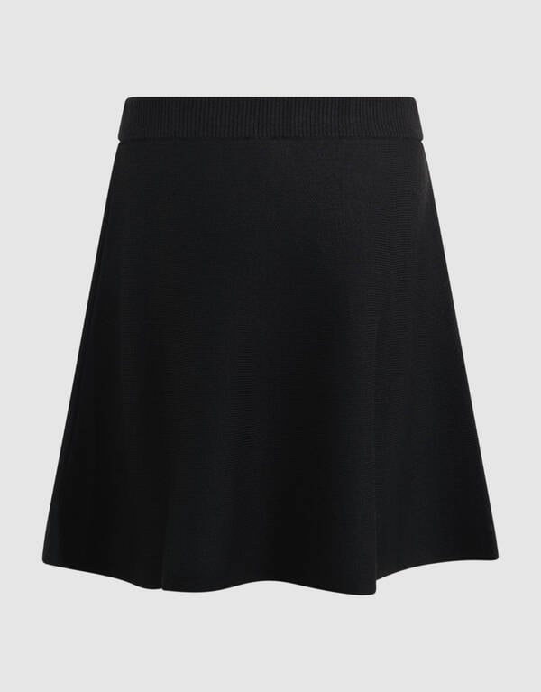 Knit Mini Rok Zwart SHOEBY GIRLS