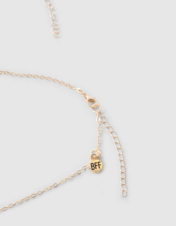 Heart BFF Ketting Roze/Paars SHOEBY ACCESSOIRES