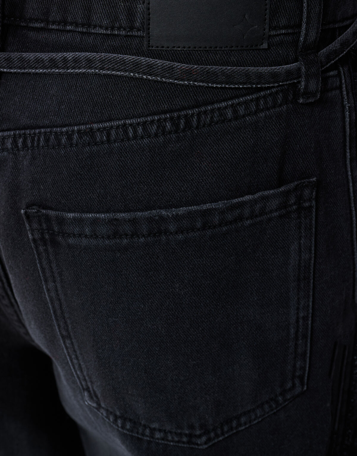 Tape Straight Fit Denim Zwart SHOEBY WOMEN