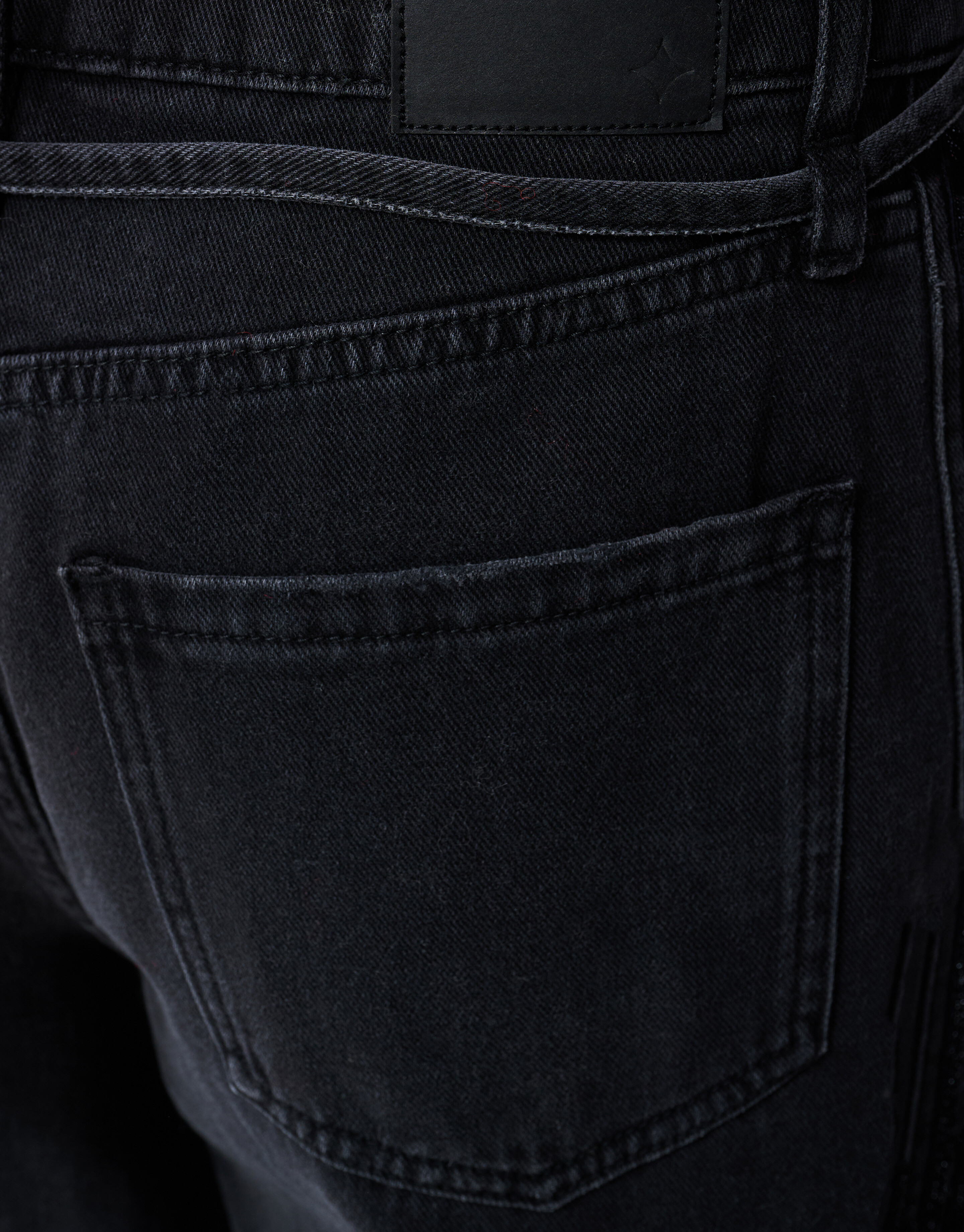 Tape Straight Fit Denim Zwart SHOEBY WOMEN