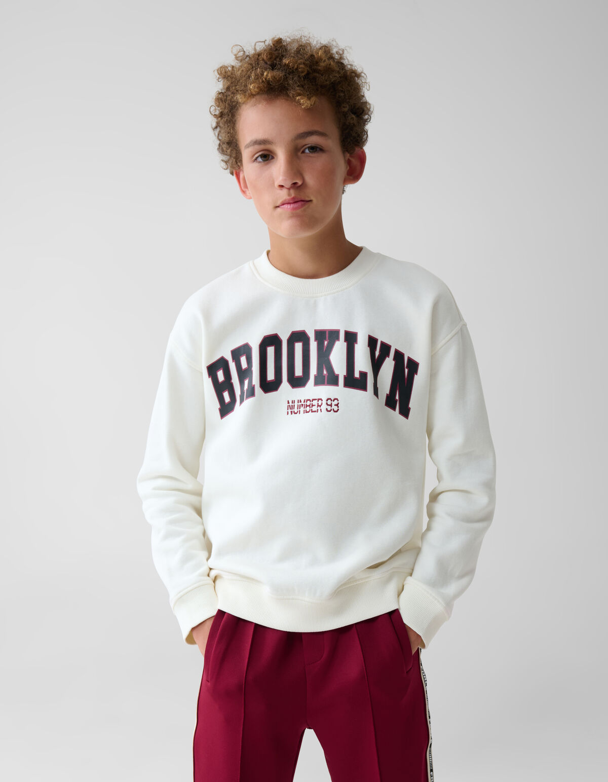 Artwork Sweater Gebroken Wit SHOEBY BOYS