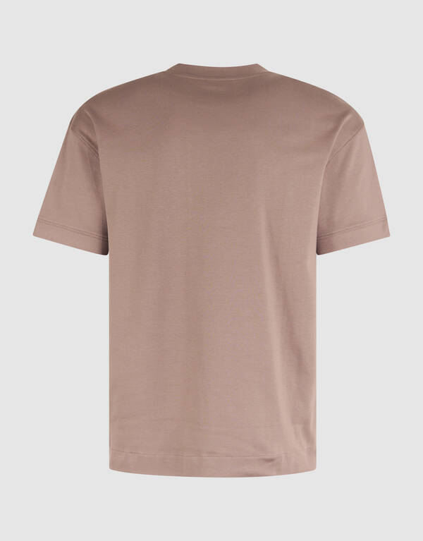 Embroidery T-shirt Lichtbruin SHOEBY MEN