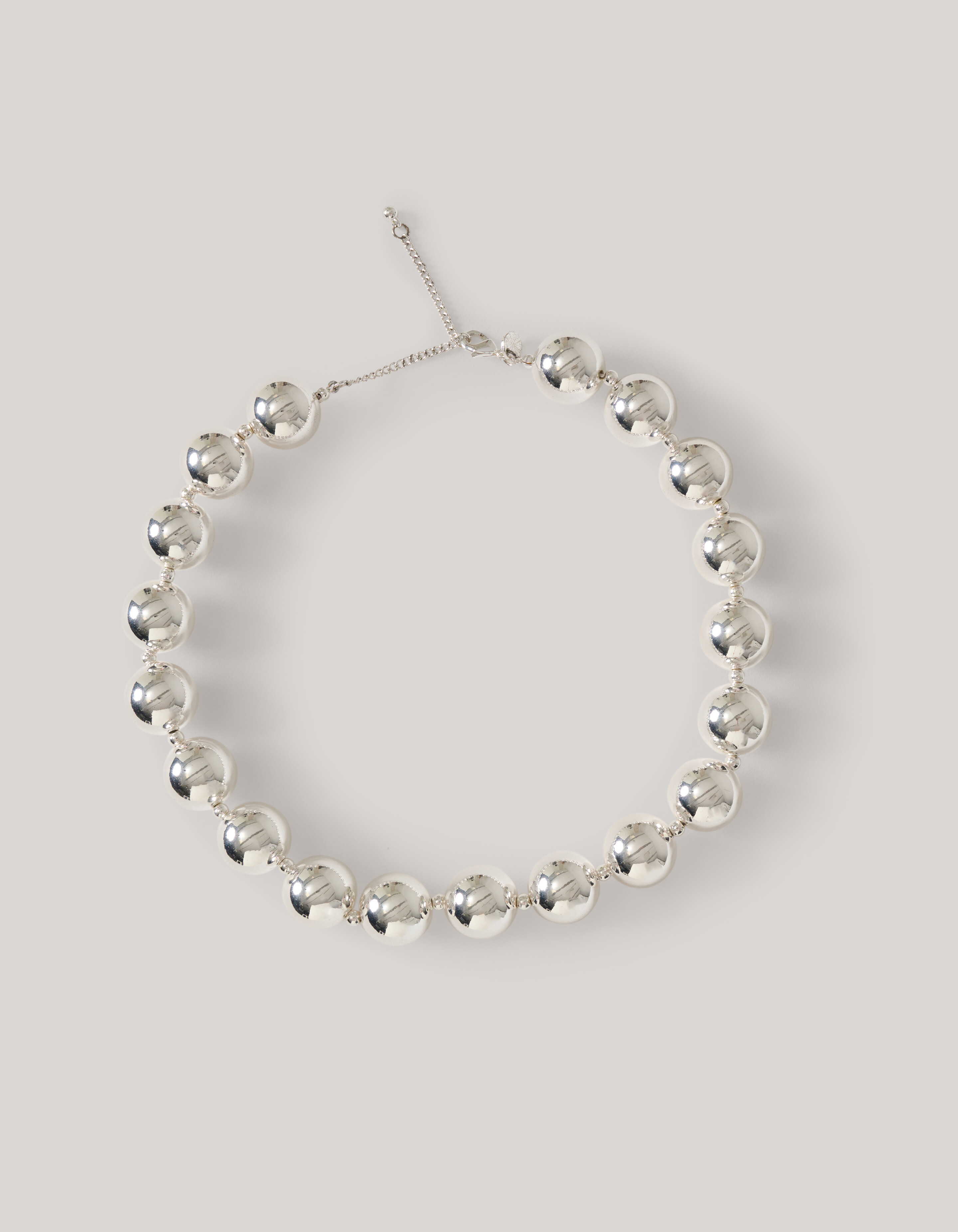 Big Beads Ketting Zilver SHOEBY ACCESSOIRES