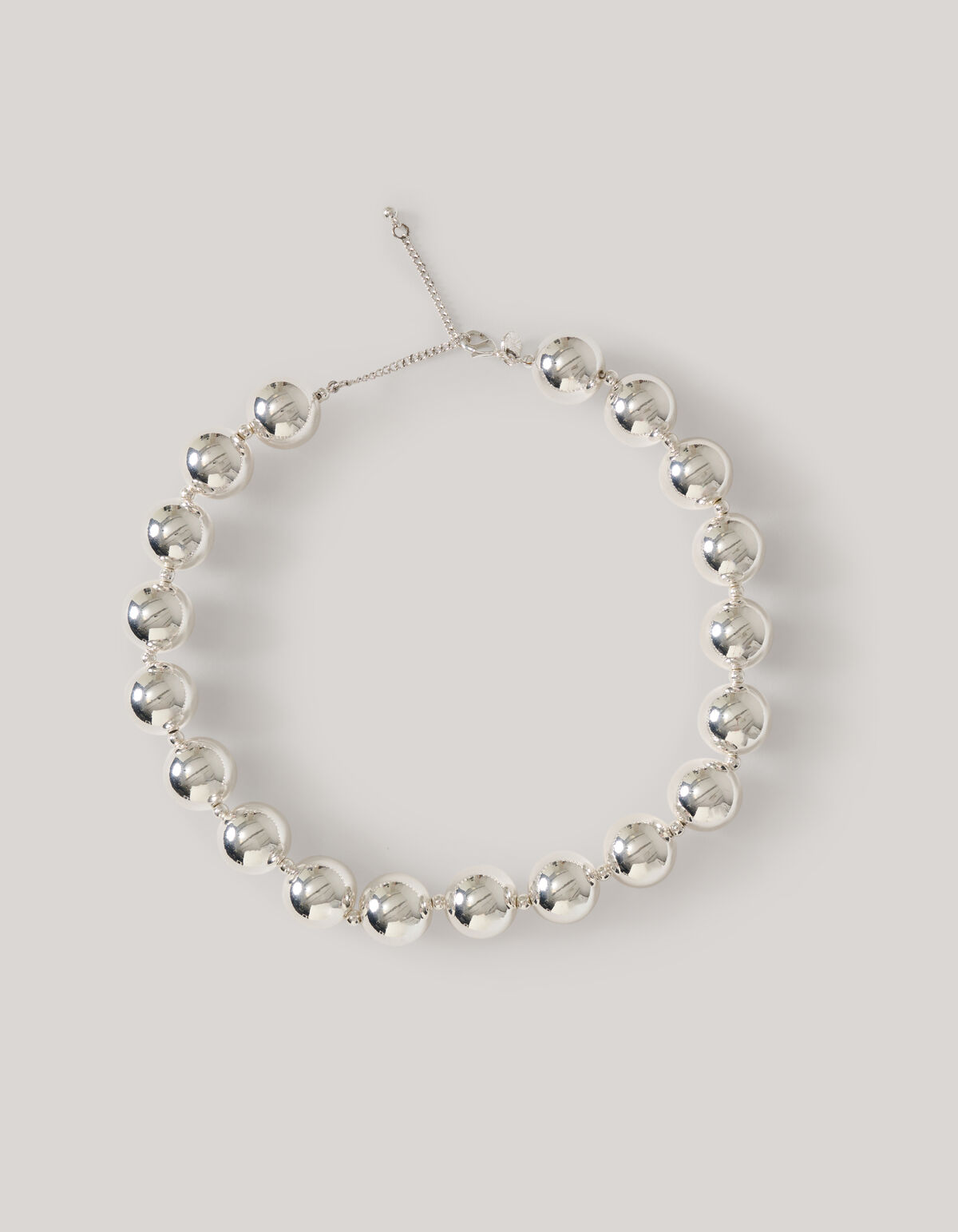Big Beads Ketting Zilver SHOEBY ACCESSOIRES