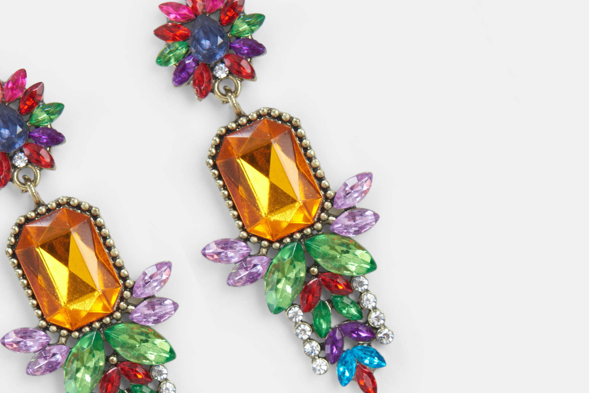 Colored Stones Oorbellen