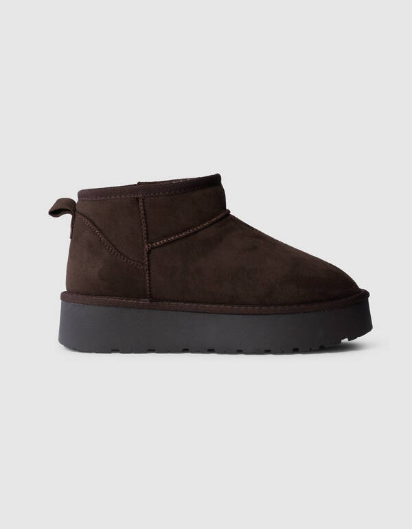 Zachte Korte Laarzen Donkerbruin SHOEBY SHOES
