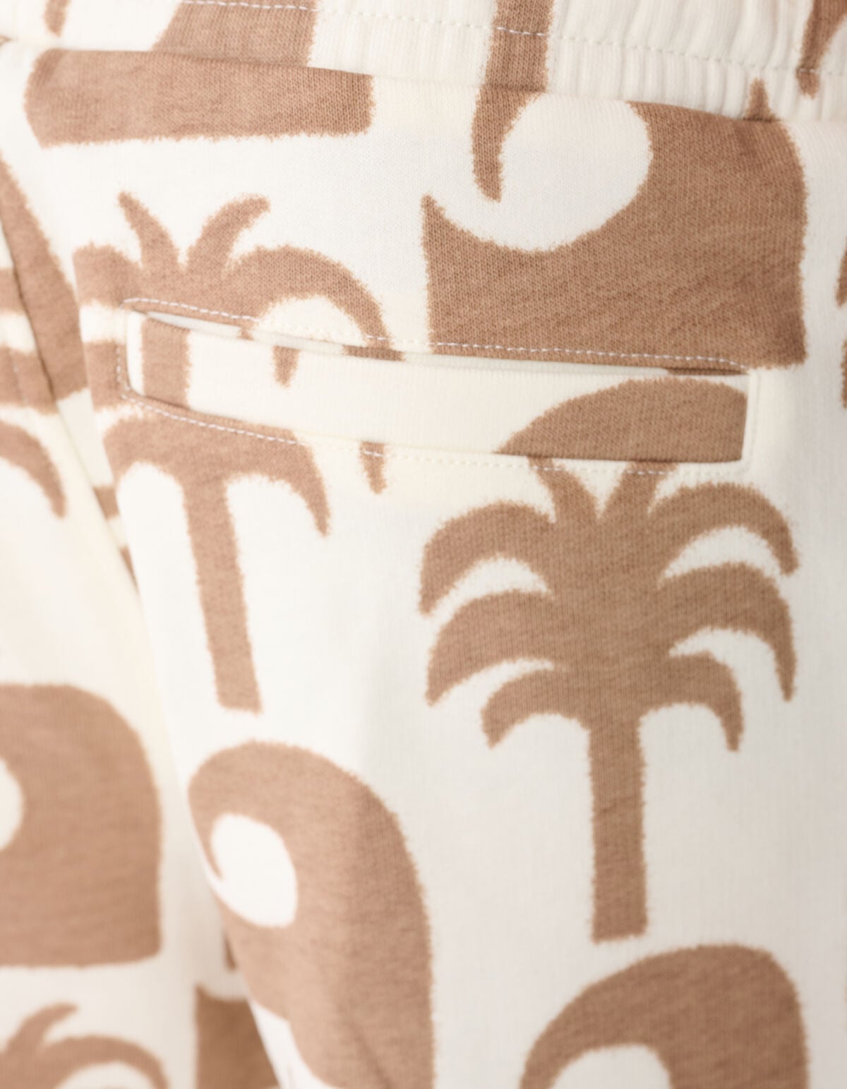 Palm Print Short Gebroken Wit SHOEBY BOYS