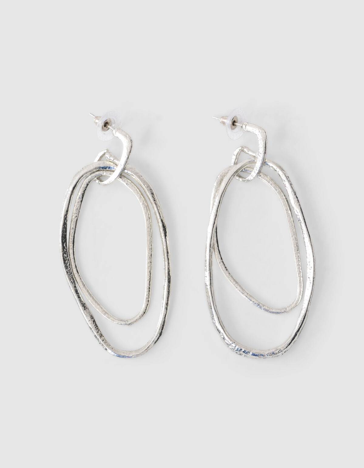 Ovaal Oorbellen Zilver SHOEBY ACCESSOIRES