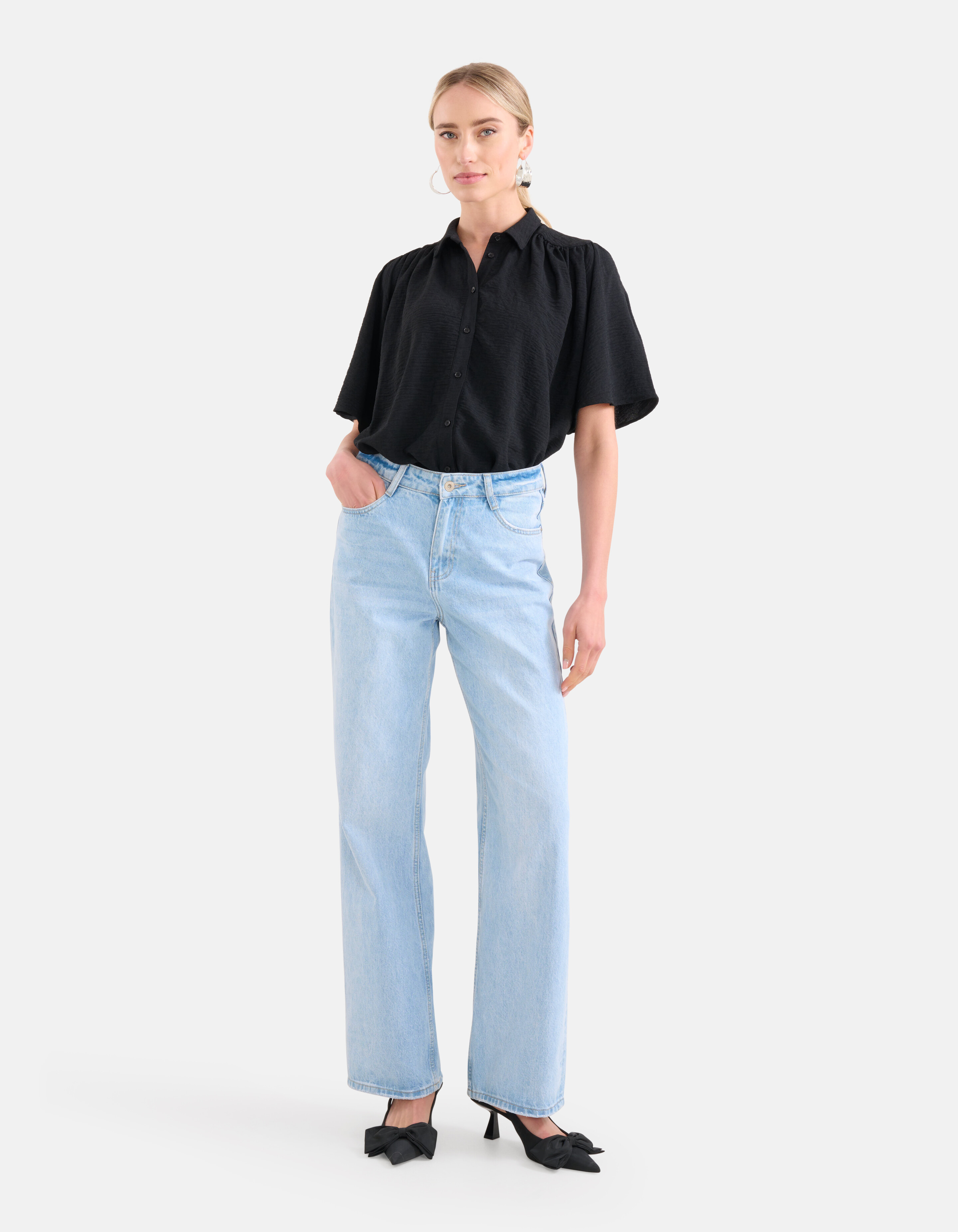 Structuur Top Zwart SHOEBY WOMEN