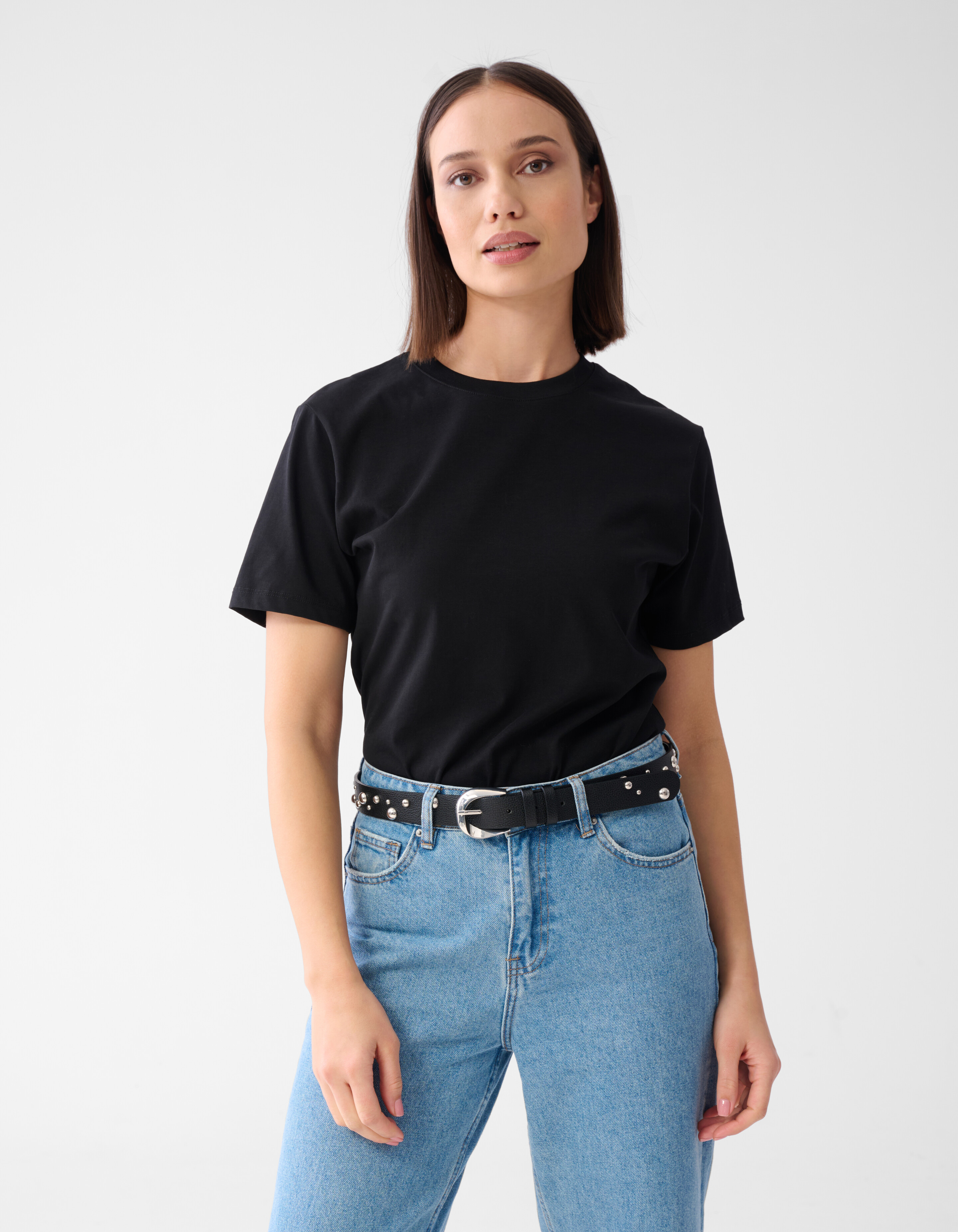 Stud Riem Zwart SHOEBY ACCESSOIRES