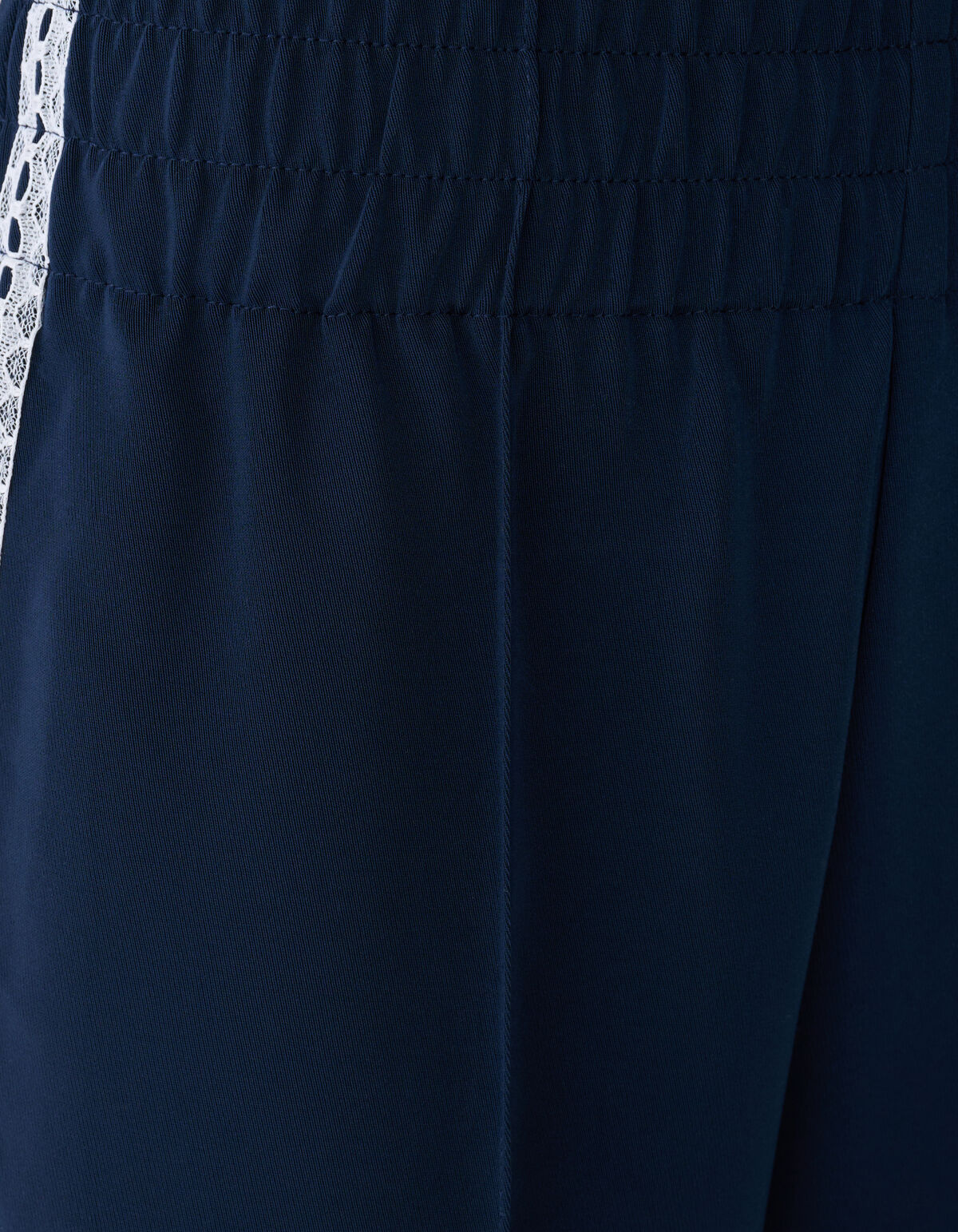 Kanten Wide Leg Broek Donkerblauw SHOEBY WOMEN