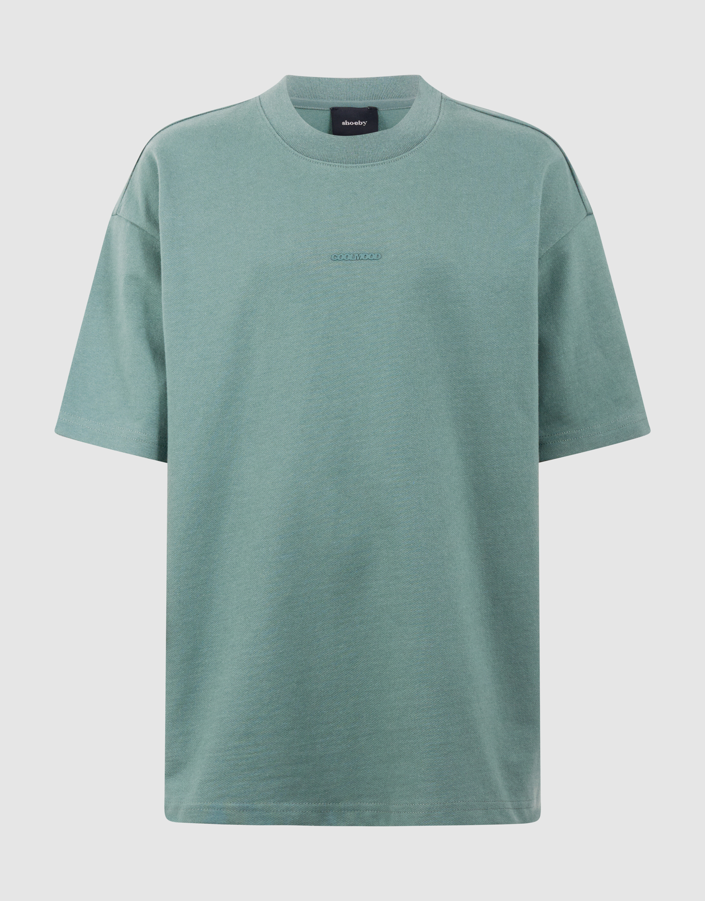 Minimal Tekst T-shirt Groen SHOEBY BOYS