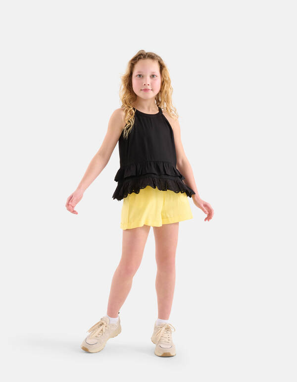 Embroidery Halter Top Zwart SHOEBY GIRLS