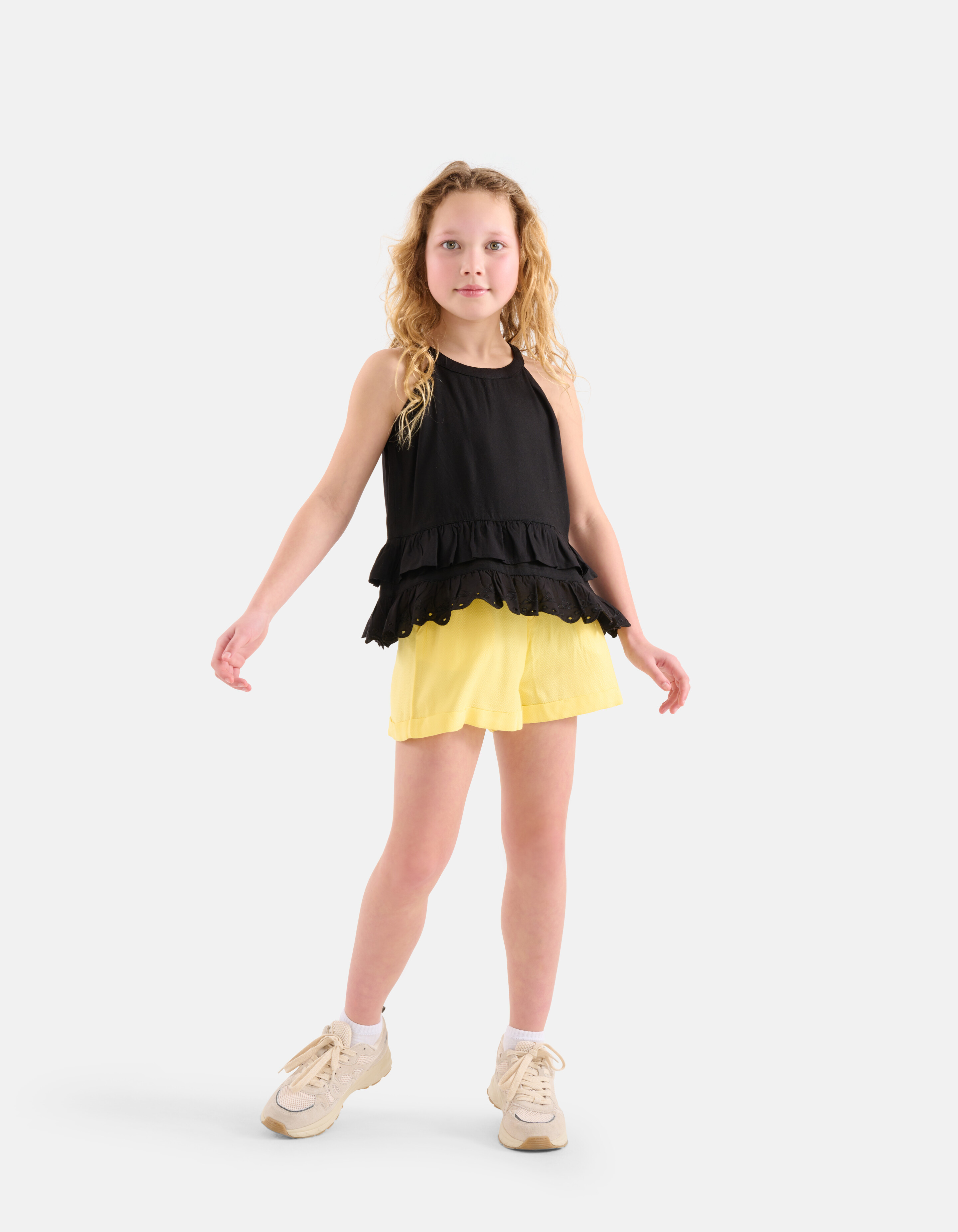 Embroidery Halter Top Zwart SHOEBY GIRLS