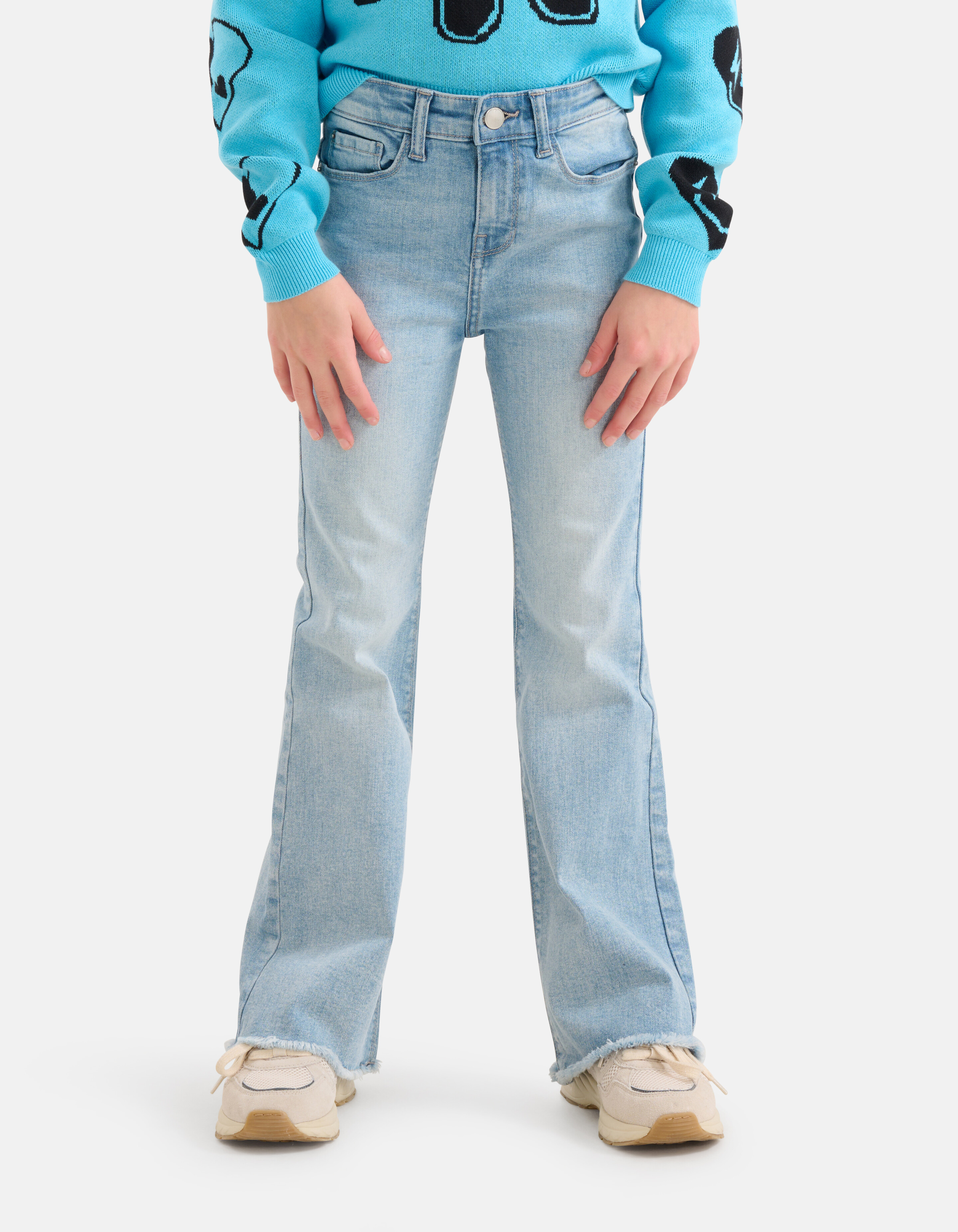 Flared Fit Jeans Bleached SHOEBY GIRLS