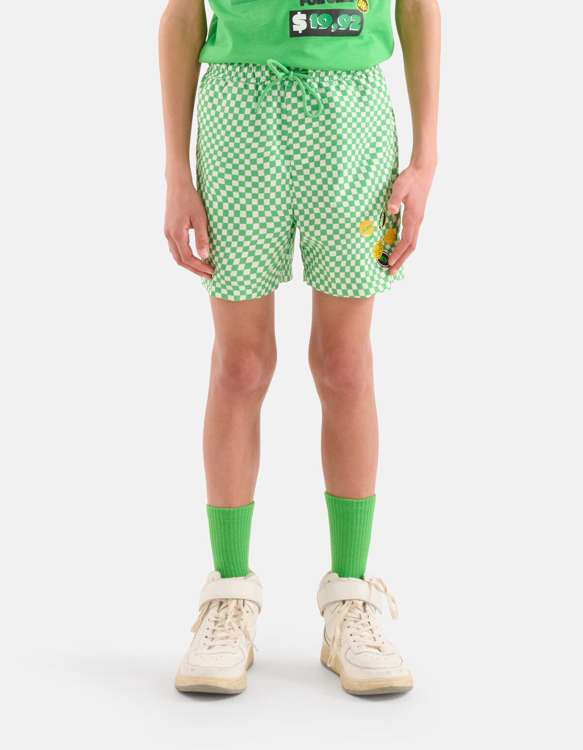 Block Print Zwembroek Groen SHOEBY BOYS