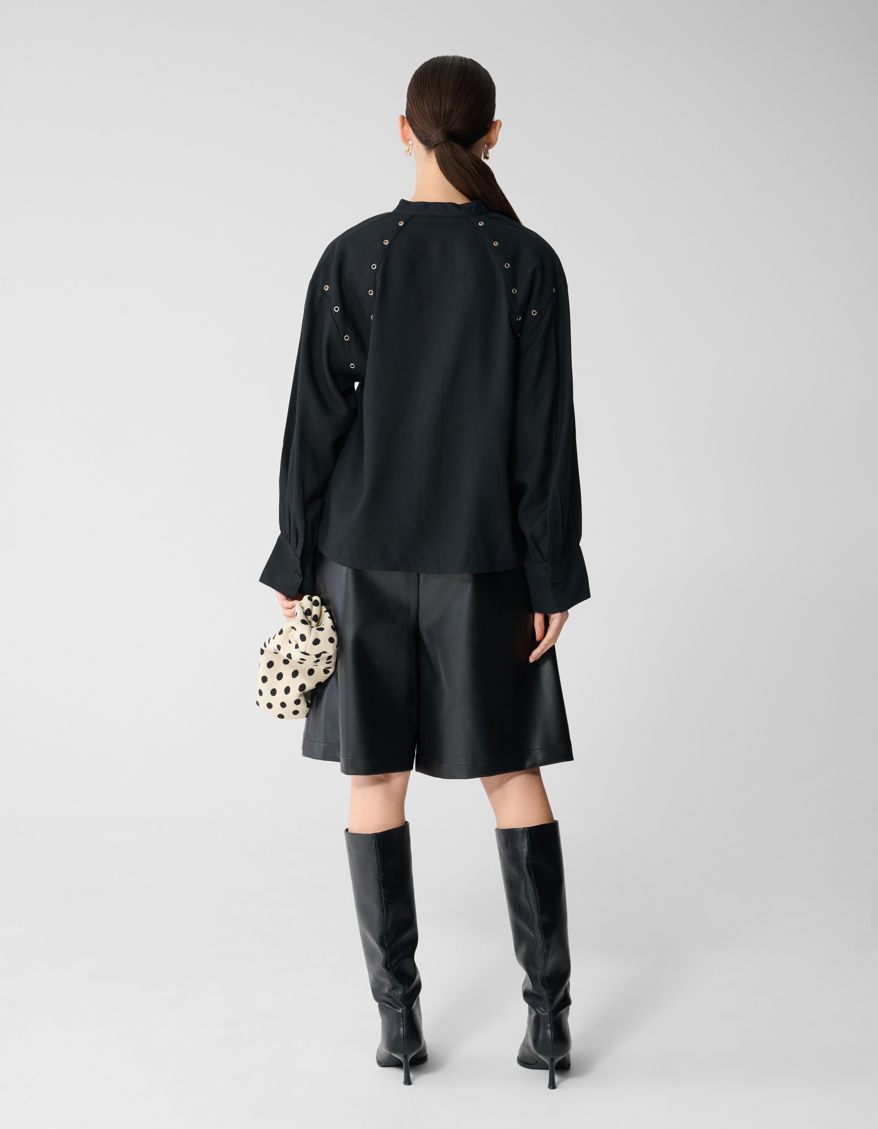 Eyelet Blouse Zwart SHOEBY WOMEN