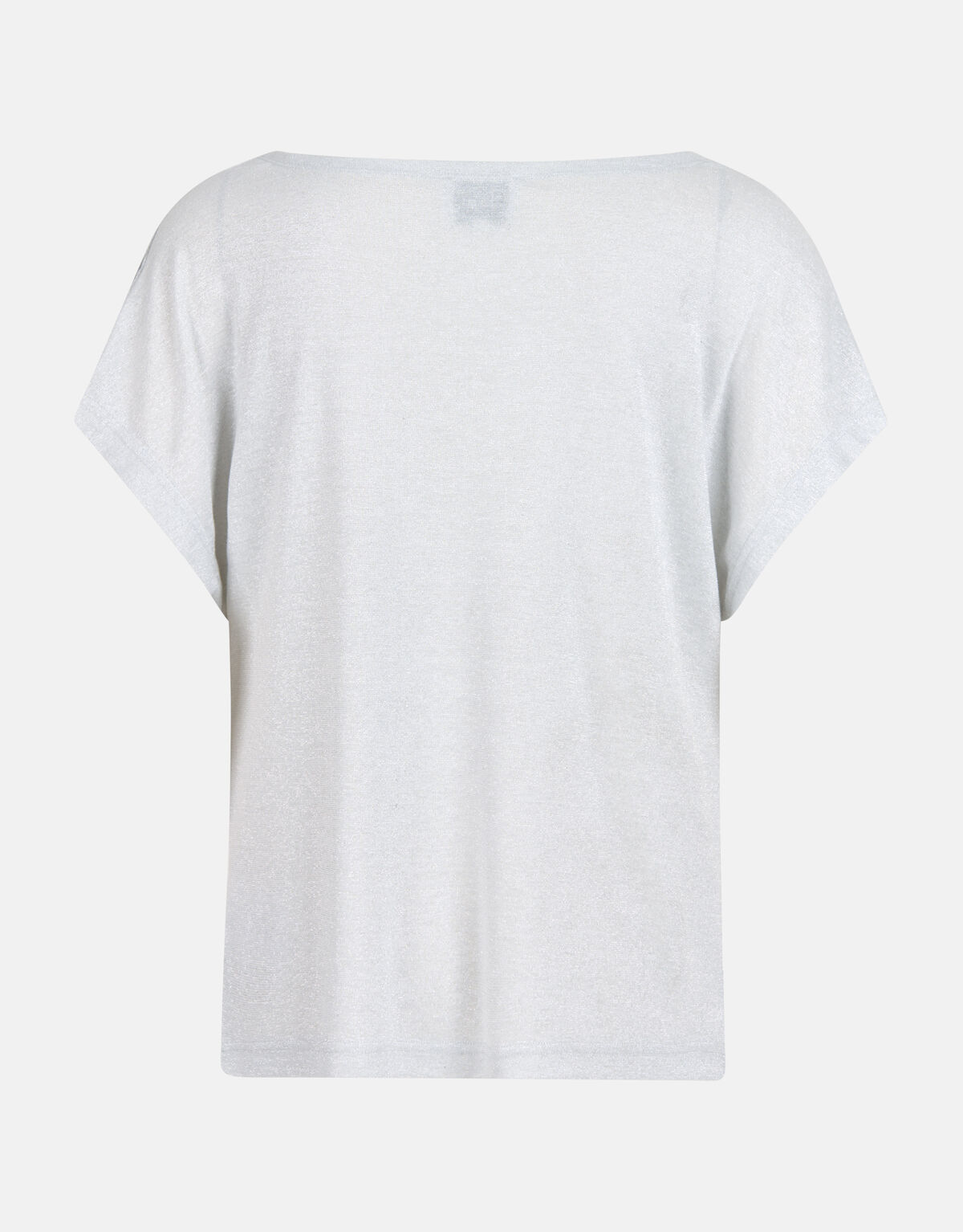 Gedrapeerde Glitter Top Zilver SHOEBY WOMEN