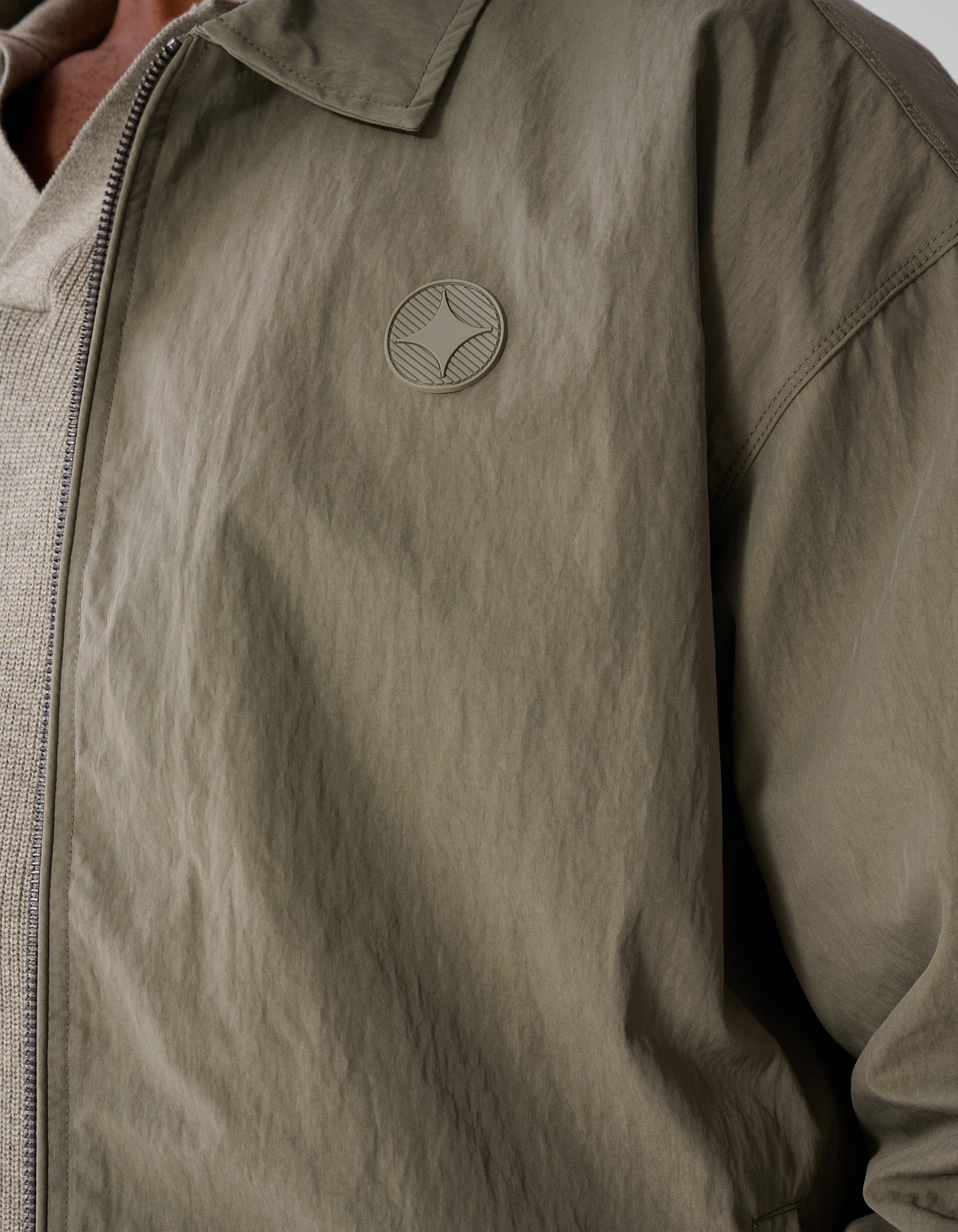 Crinkle Bomber Jack Lichtgroen SHOEBY MEN