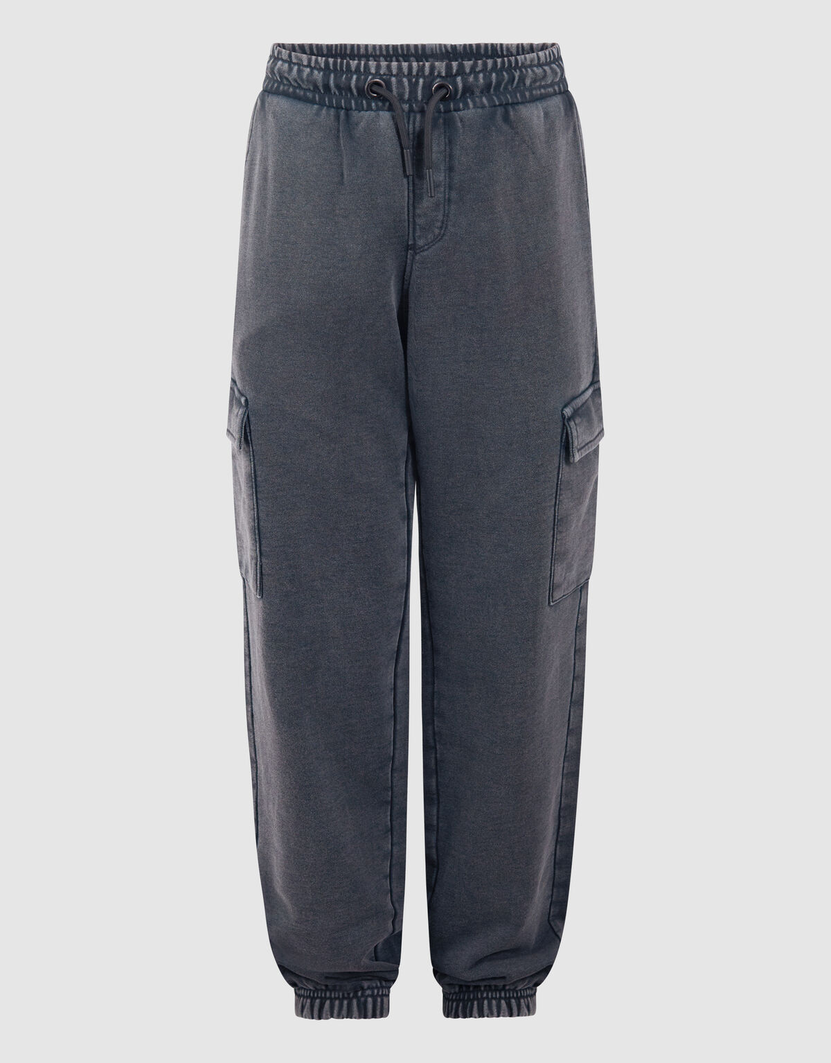 Loose Fit Cargo Broek Donkergrijs SHOEBY BOYS