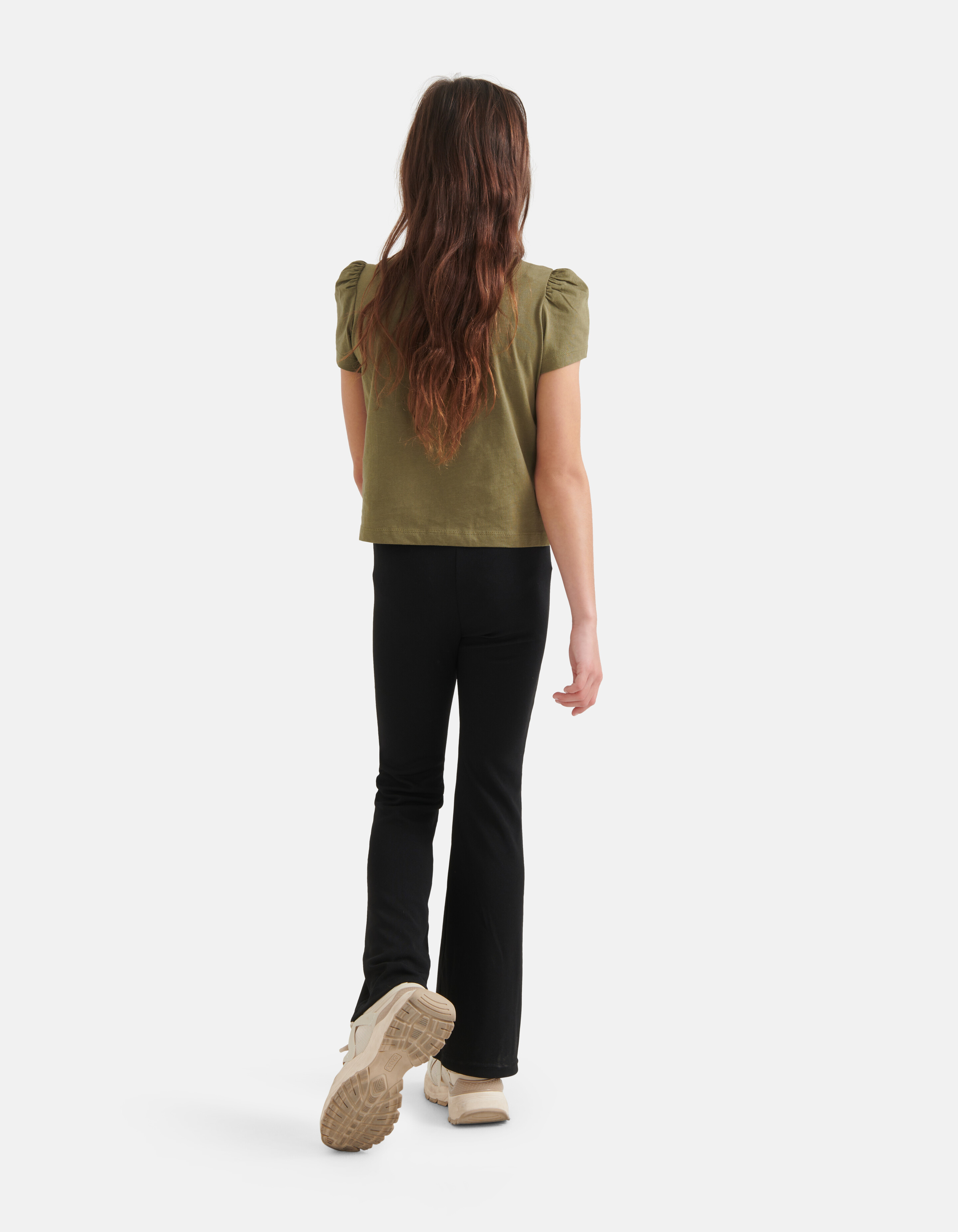 Vlinder T-shirt Donkergroen SHOEBY GIRLS