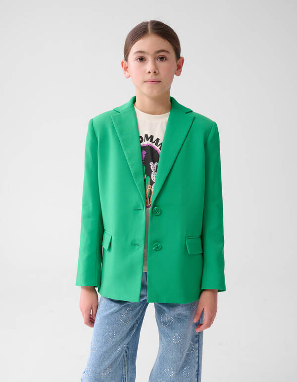 Basis Blazer Groen SHOEBY GIRLS