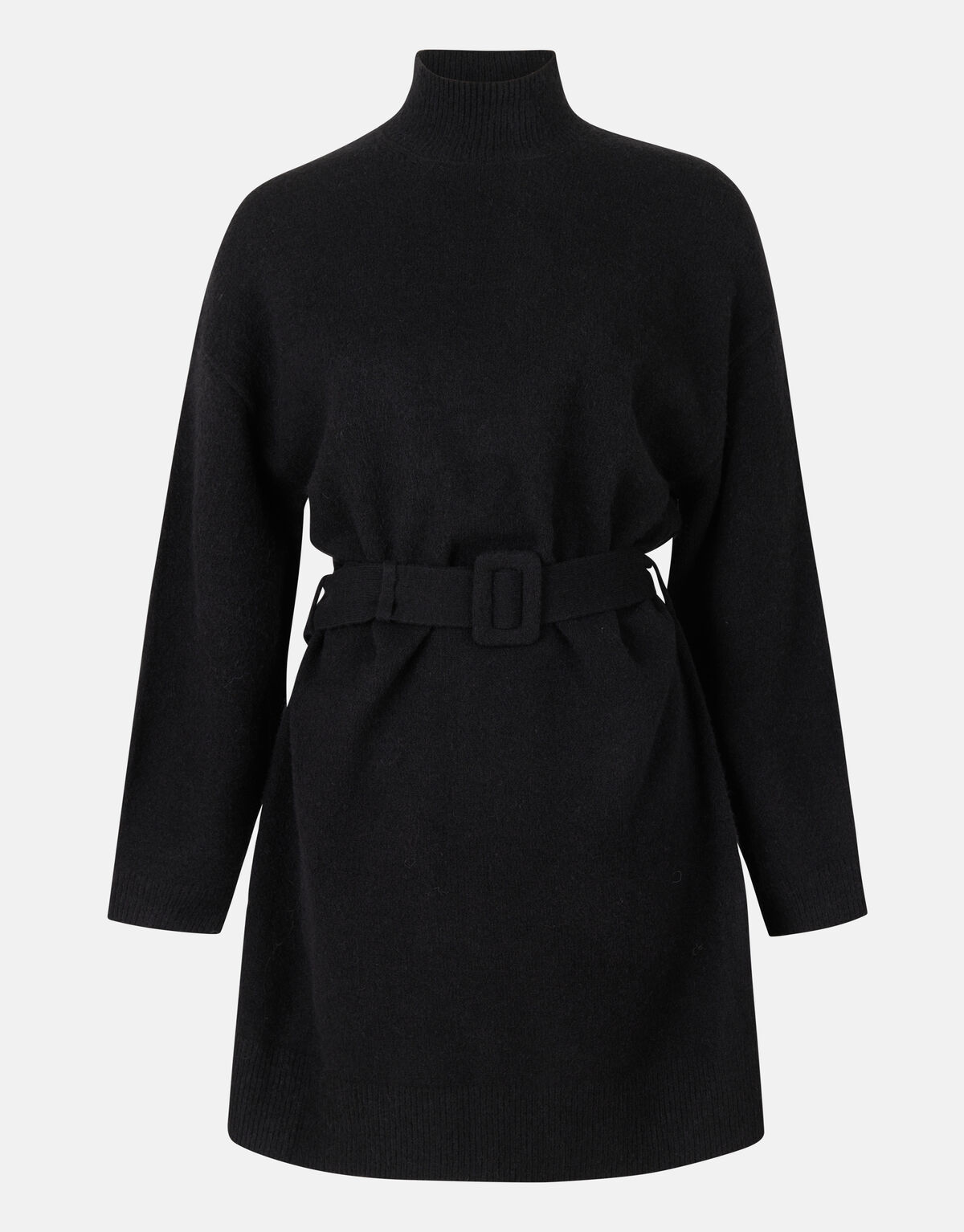 Trui Jurk Met Riem Zwart SHOEBY WOMEN